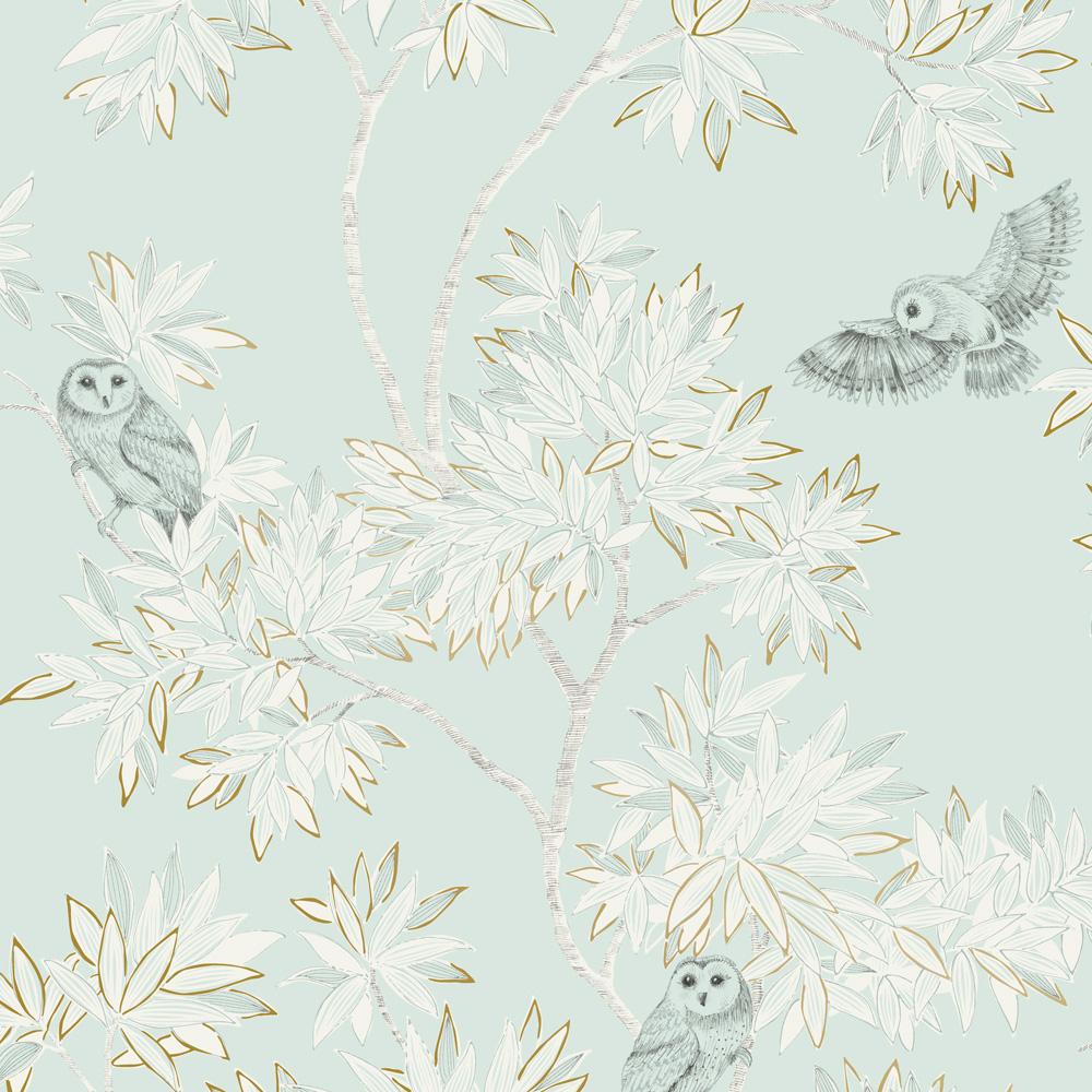 Decoratorsbest Owls Ice Blue Non Pasted