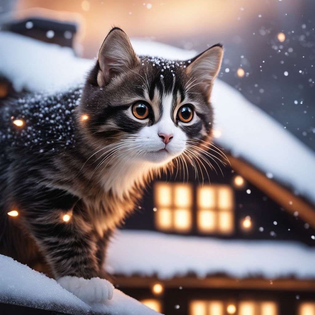 cute cat with soft green eyes
