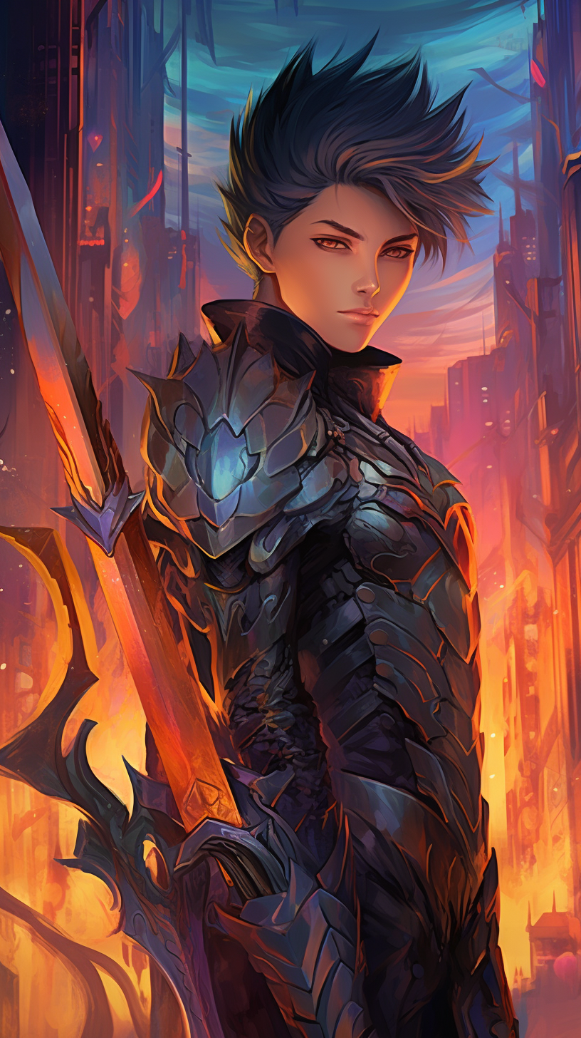 Futuristic Sword Anime Wallpaper