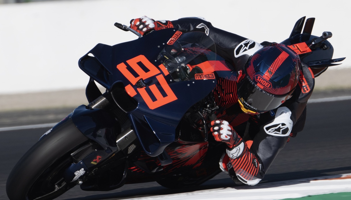 Ducati, Marc Marquez goes down flat