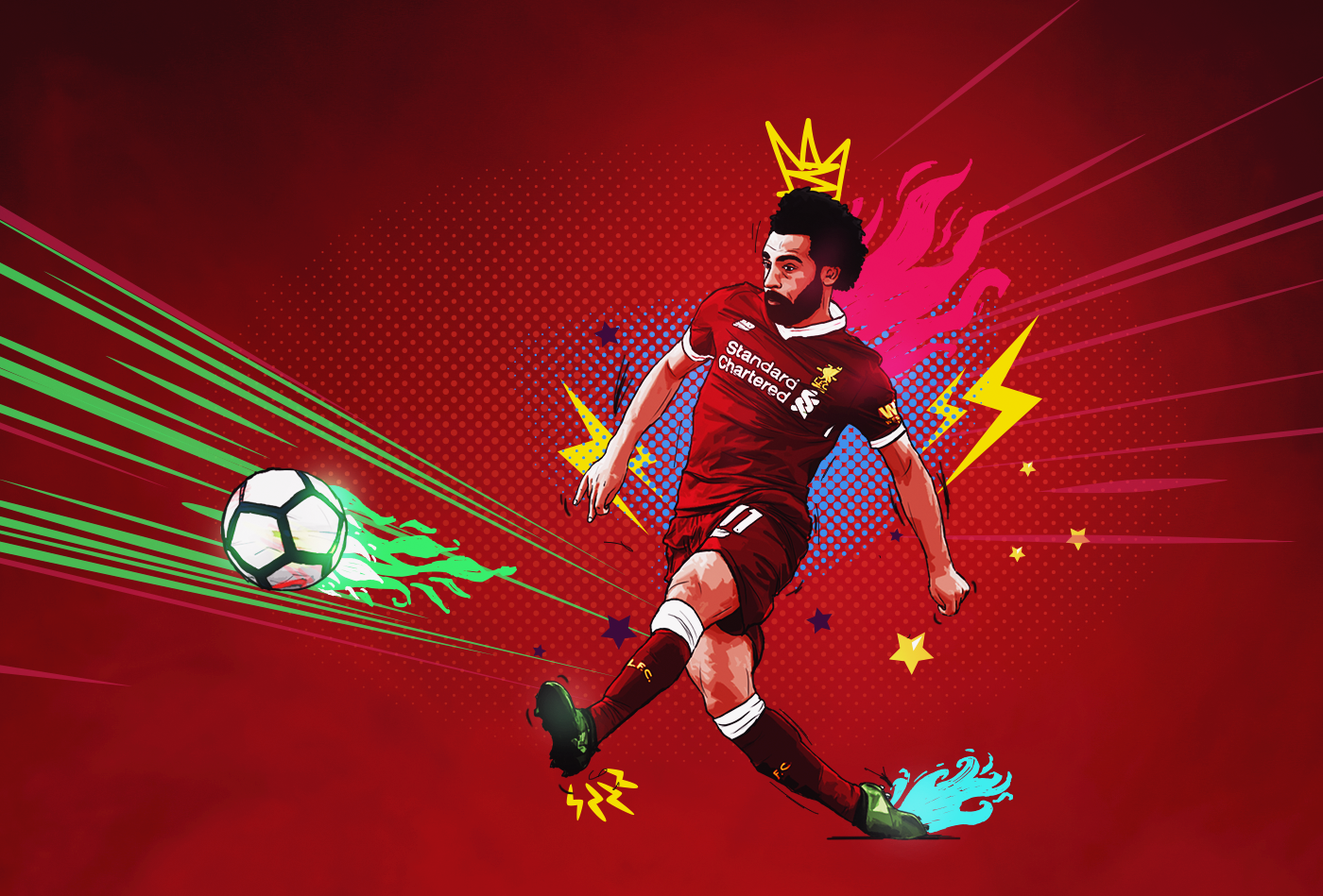 Mohamed Salah. LFC - Behance