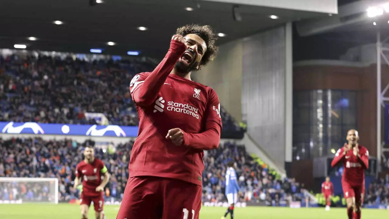 Liverpool vs Rangers: Mohamed Salah hat
