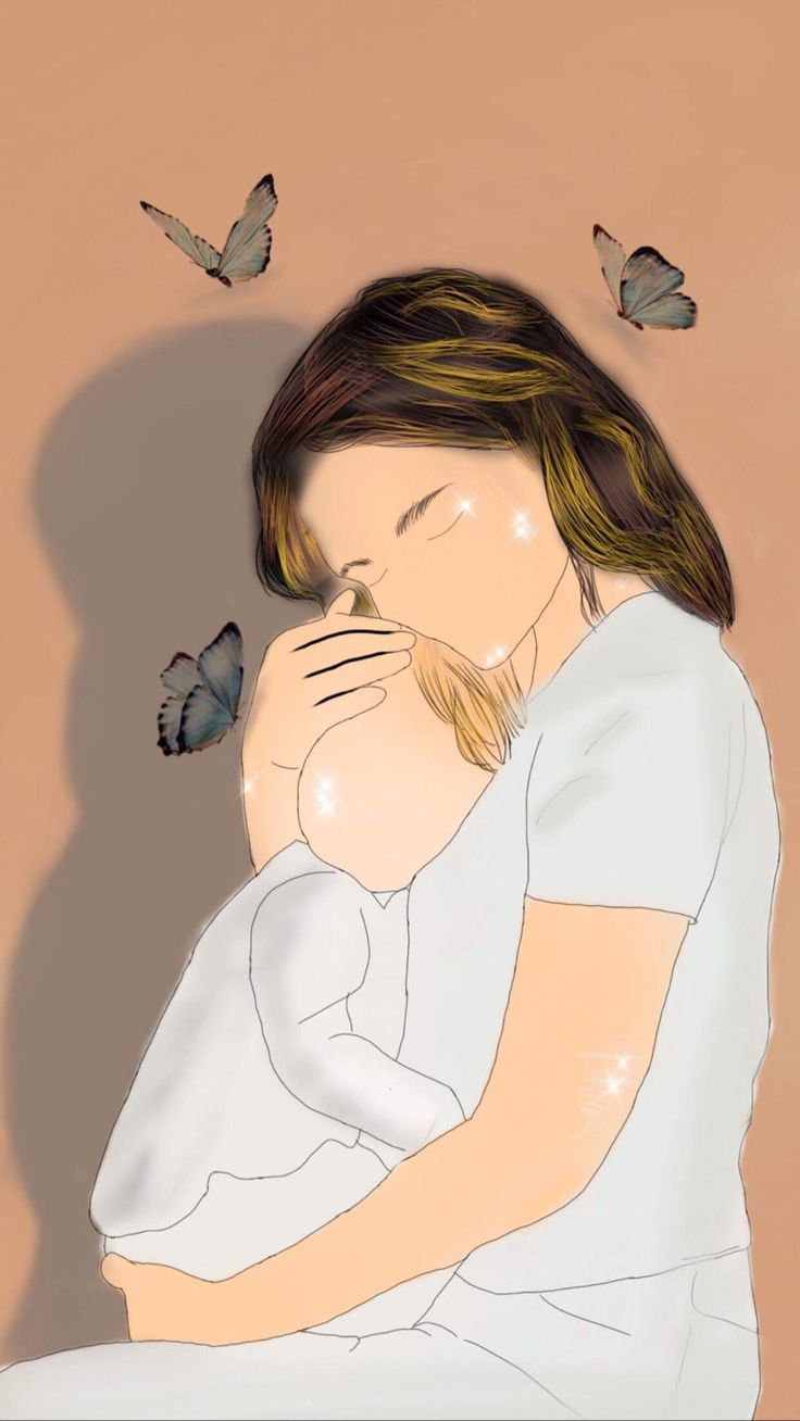 mother & child aesthetic wallpaper