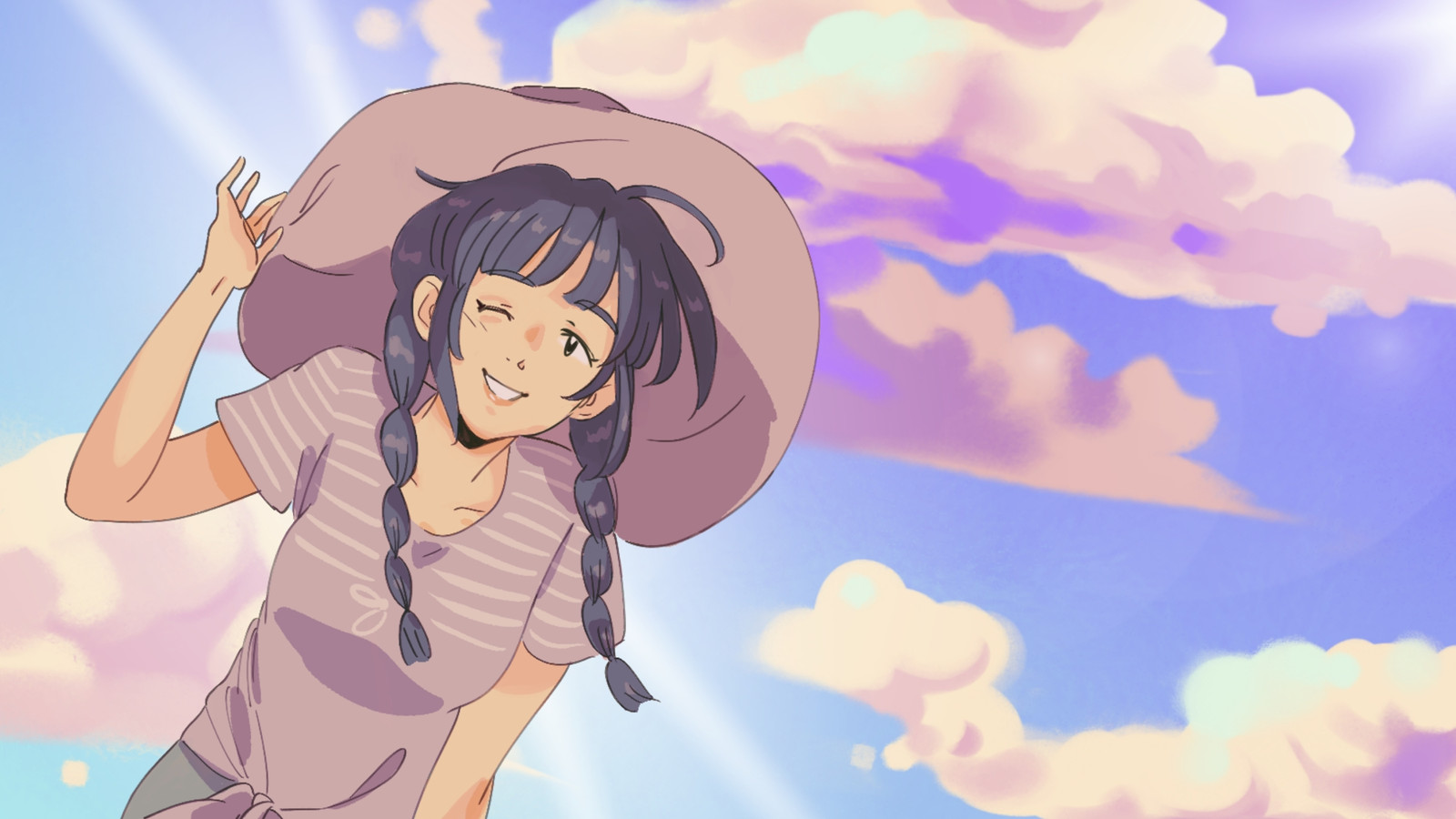 Free pink aesthetic desktop wallpaper