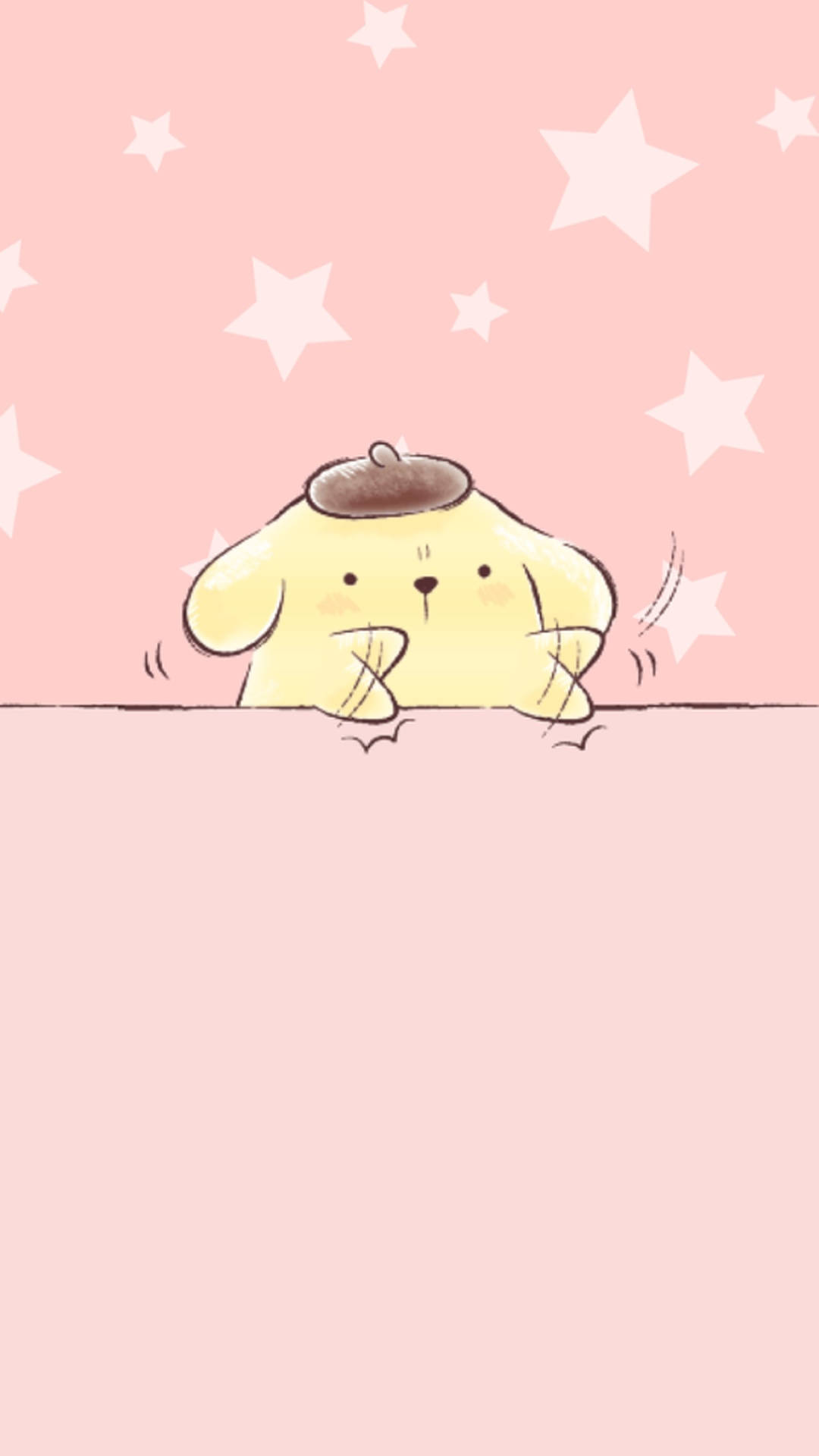 Pompompurin Pink Poster Wallpaper