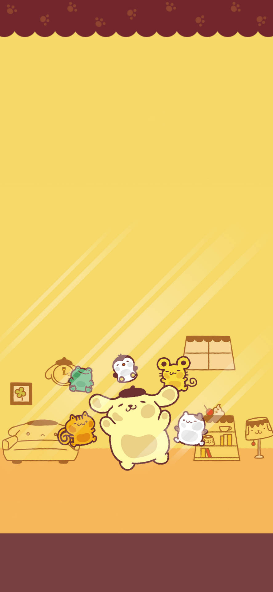 Download Jumping Pompompurin Wallpaper