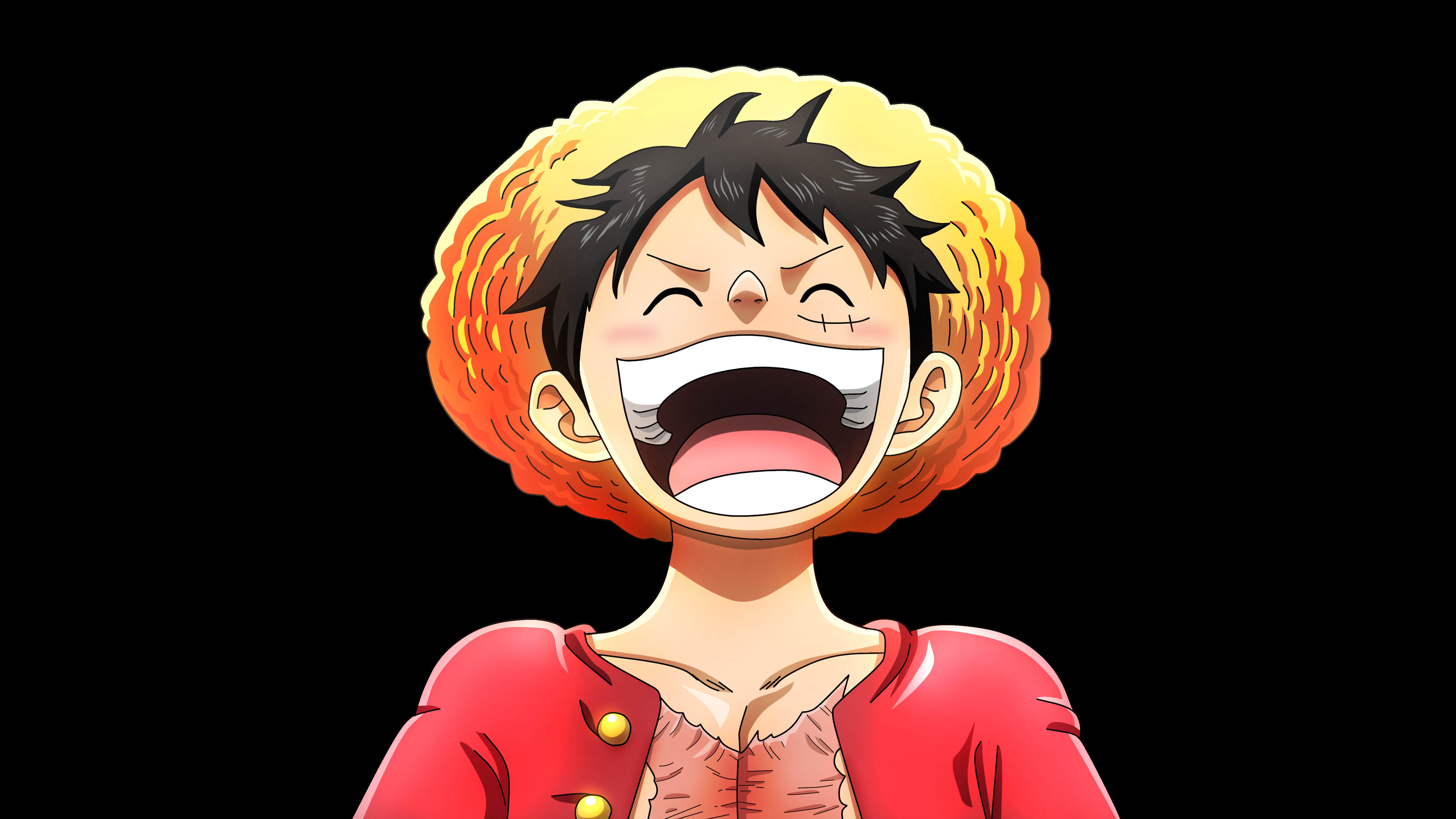 Luffy Wallpaper 4K, Laughing, One Piece, 5K