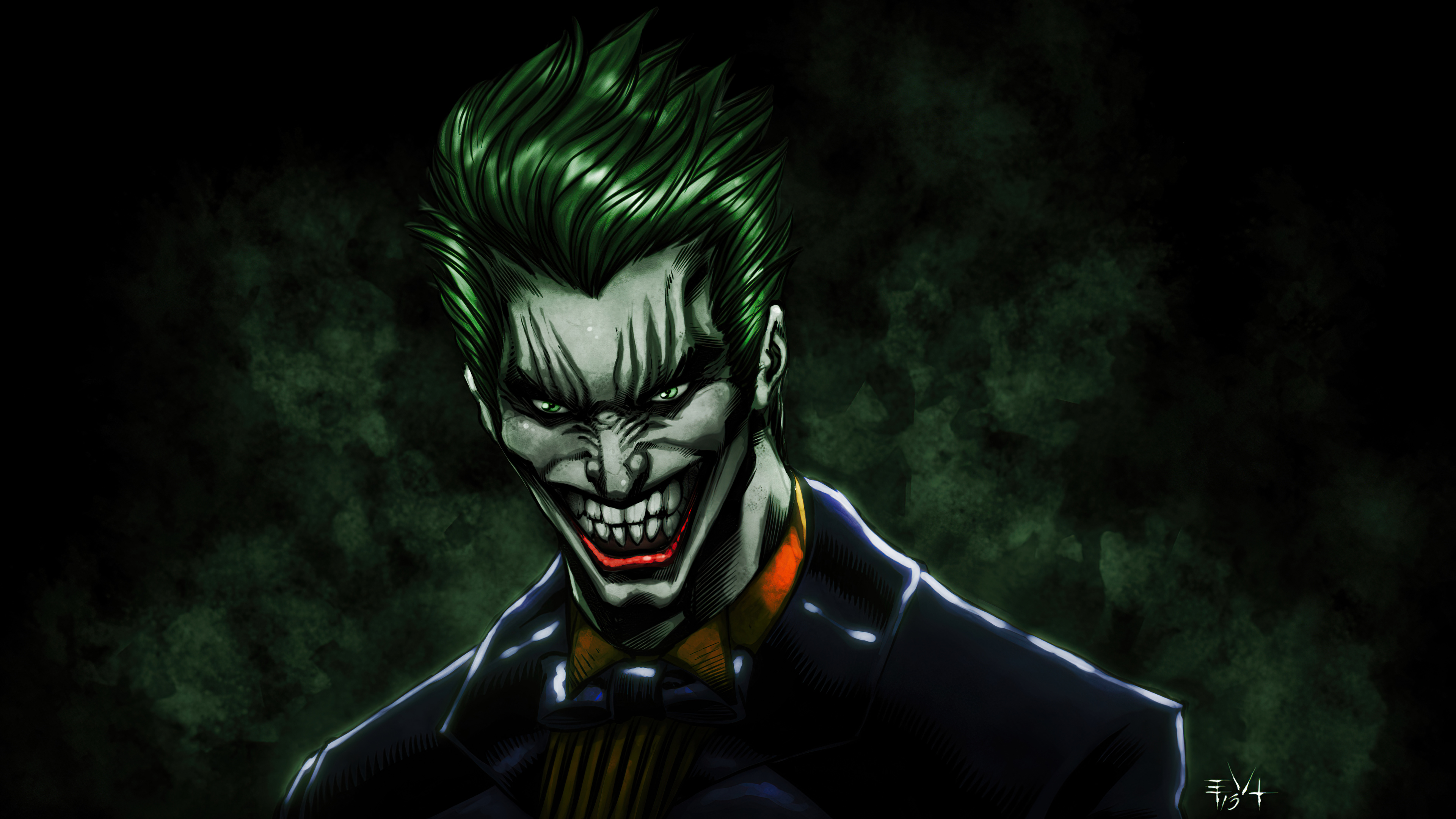 Joker The Laughing Face 4k Wallpaper, HD