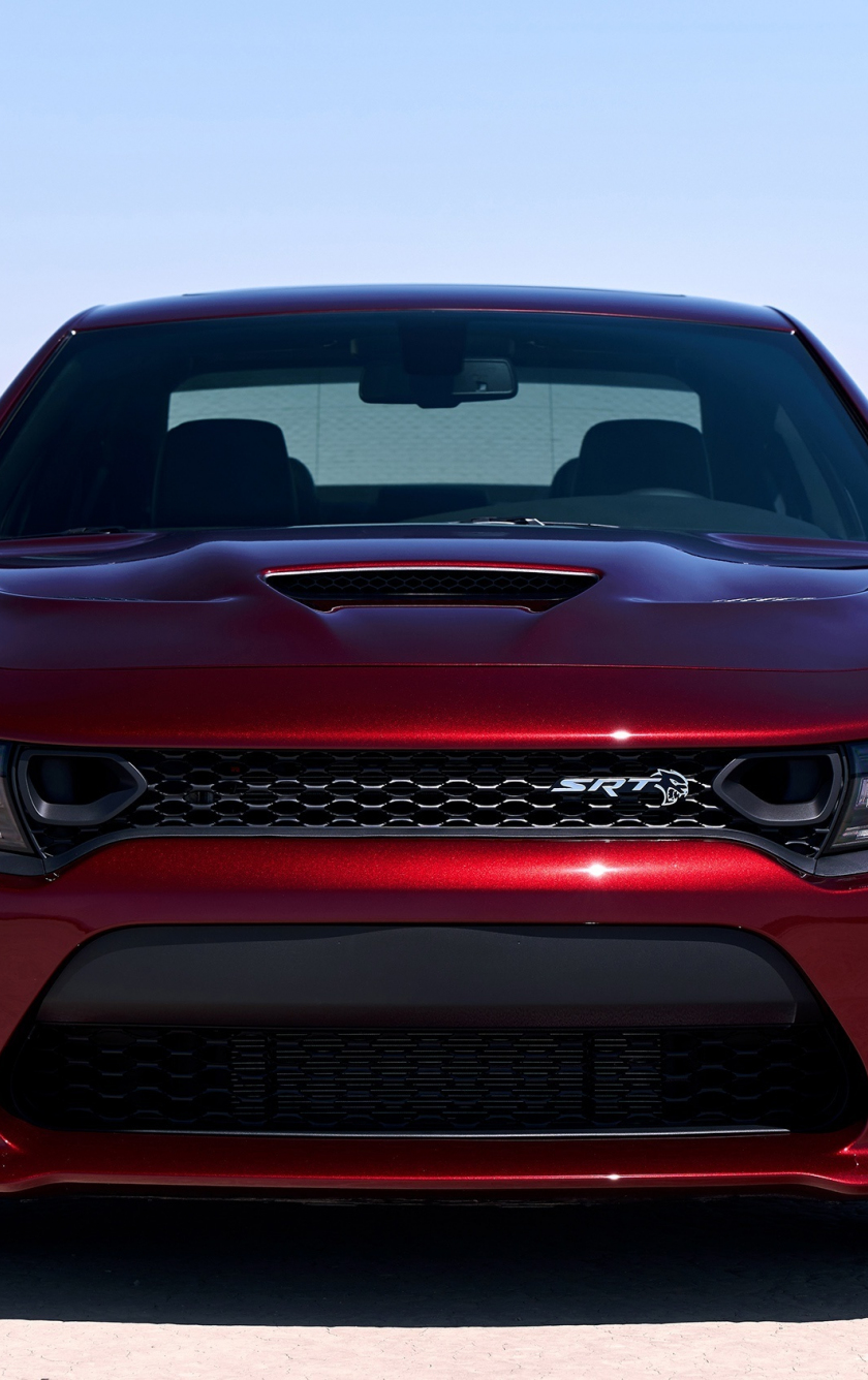 car, dodge charger srt, red