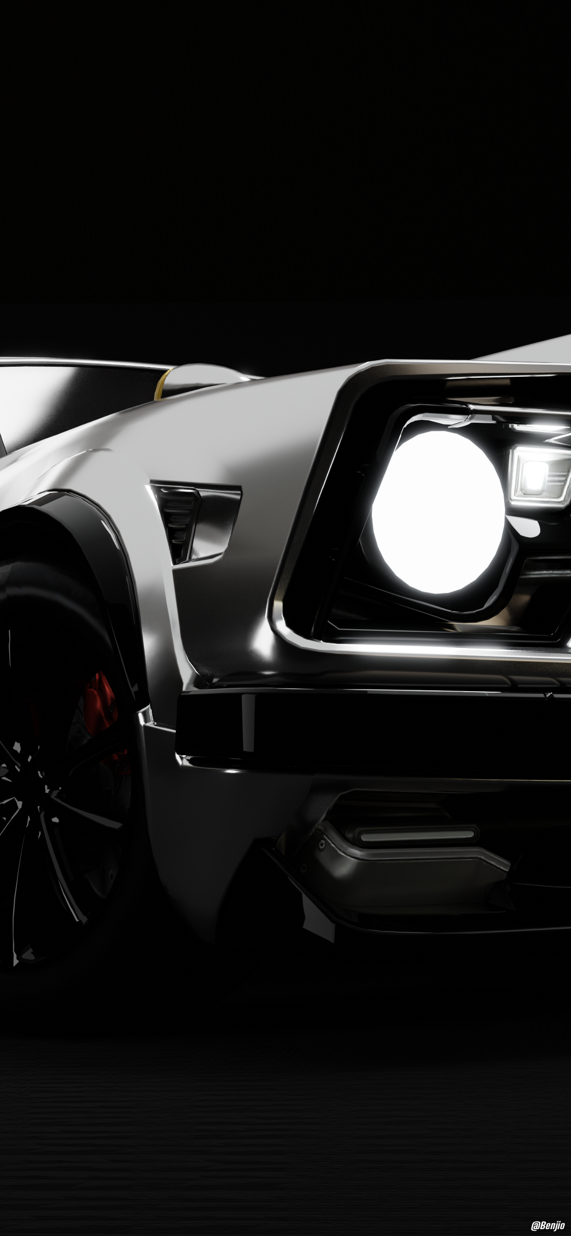 Fennec Phone Wallpaper! Made In Blender