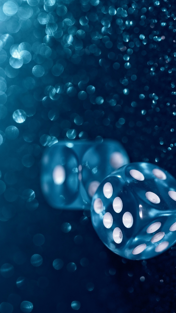 blue dice, bokeh, iphone 7, iphone