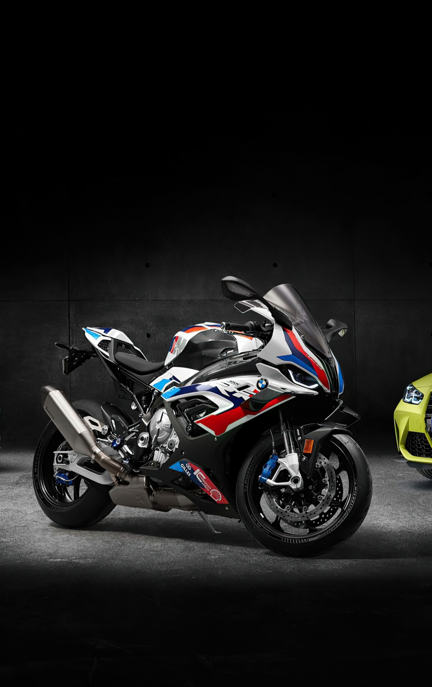 wallpaper 840x1336 bmw squad, bike
