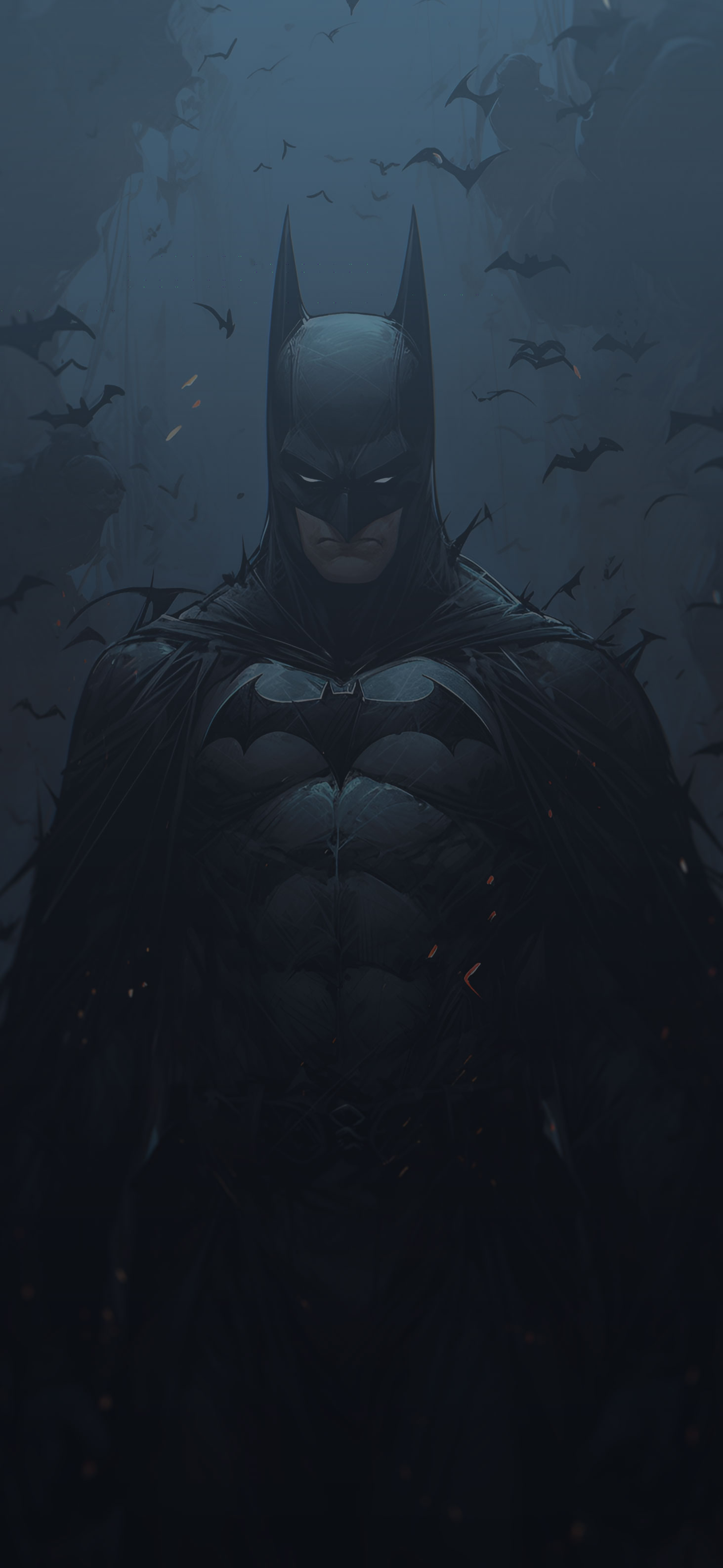 DC Comics Batman & Bats Dark Wallpaper Wallpaper 4k