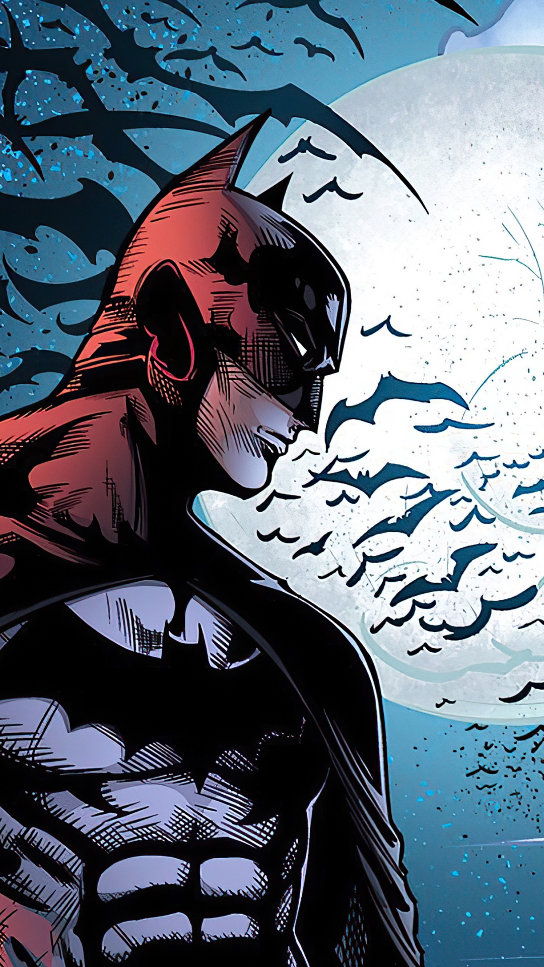 Comics Batman, Moon, Bat, DC Comics