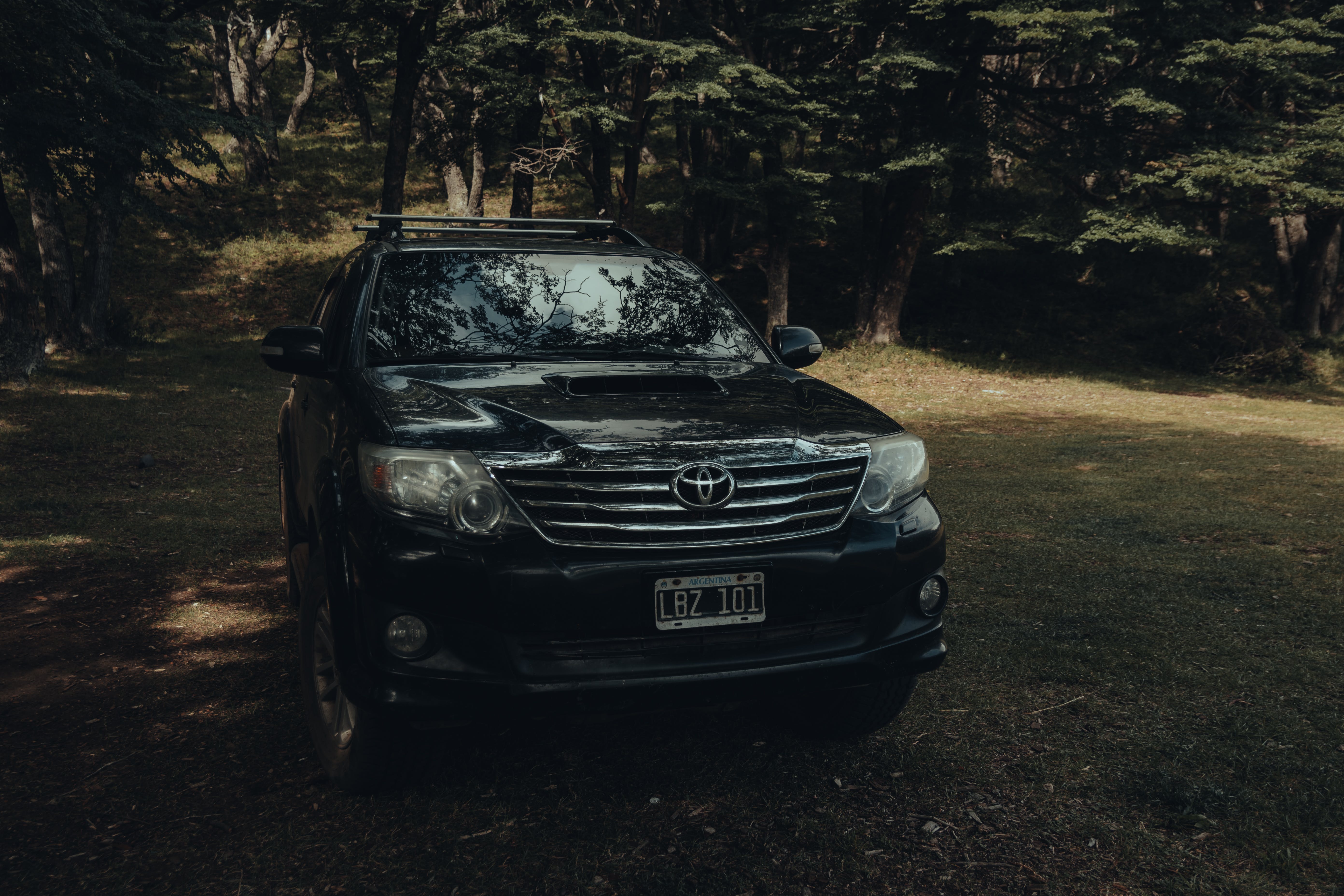 A Black Toyota Fortuner Parked near