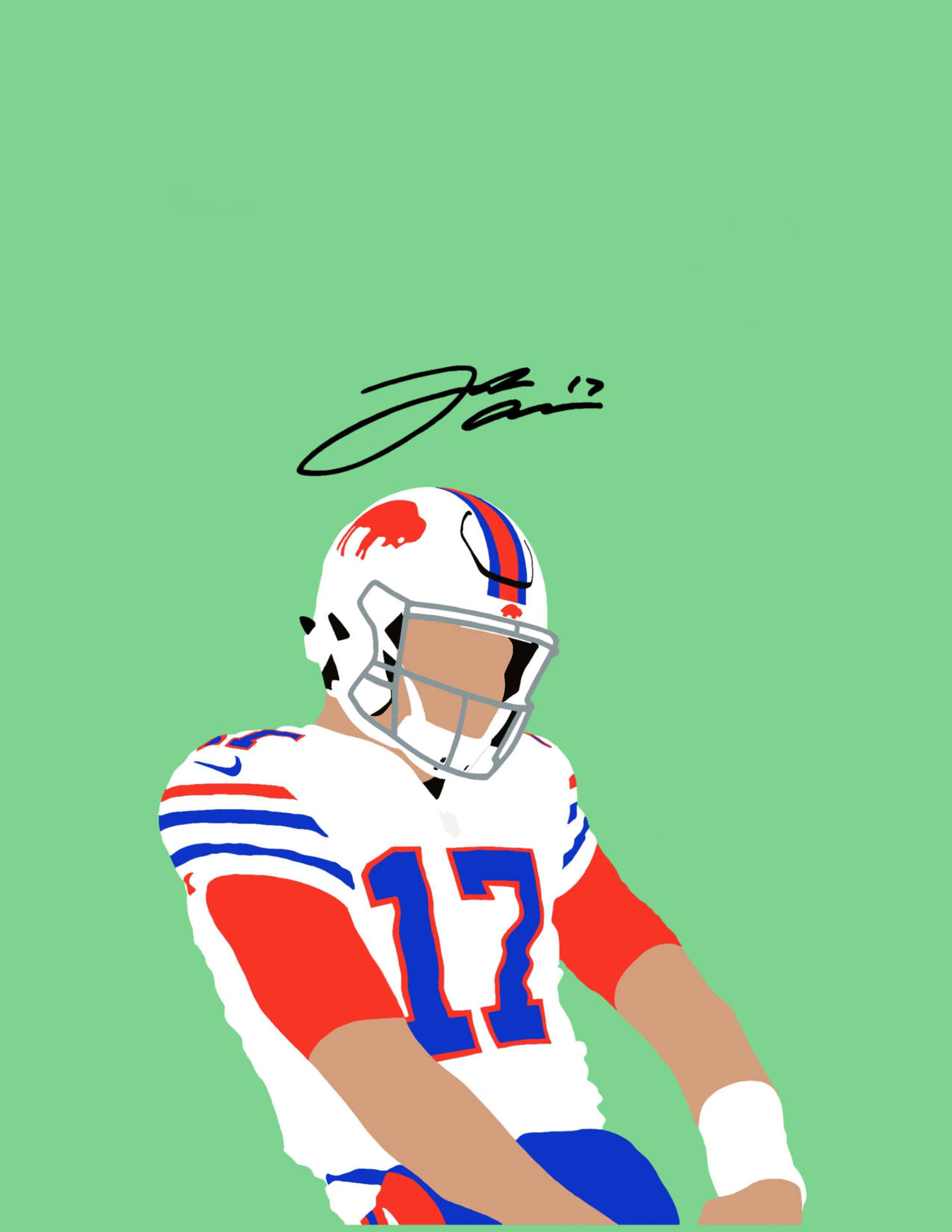 Download free Josh Allen Nfl Minimalist