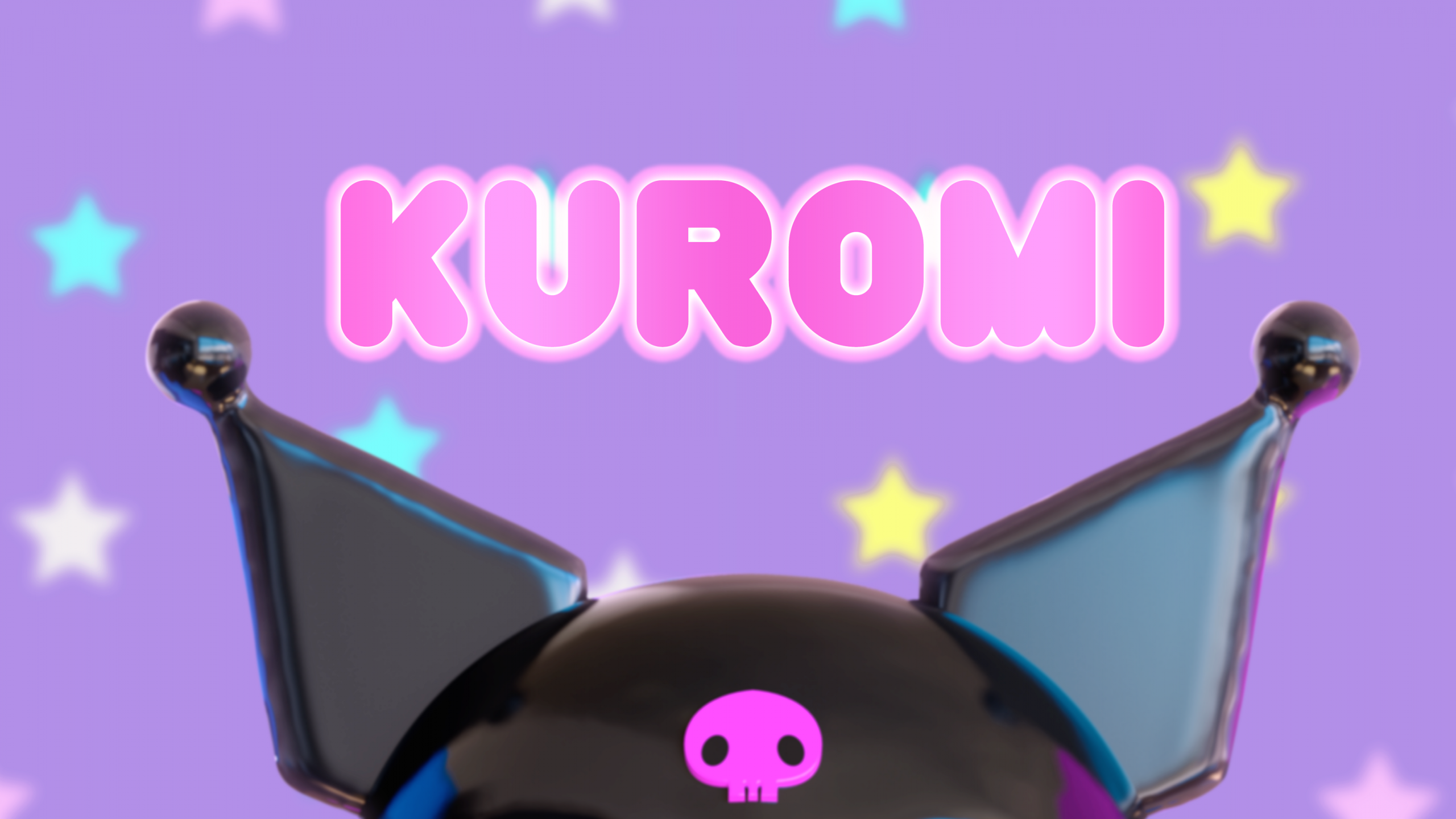 Kuromi Wallpaper 4K, 3D, Aesthetic