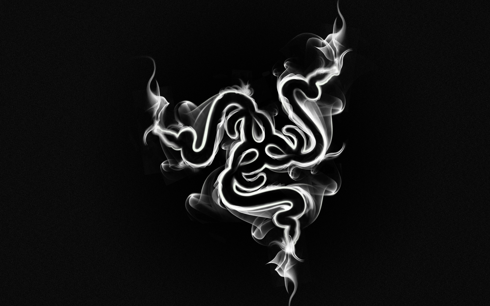 Wallpaper Minimalism, Smoke, Logo