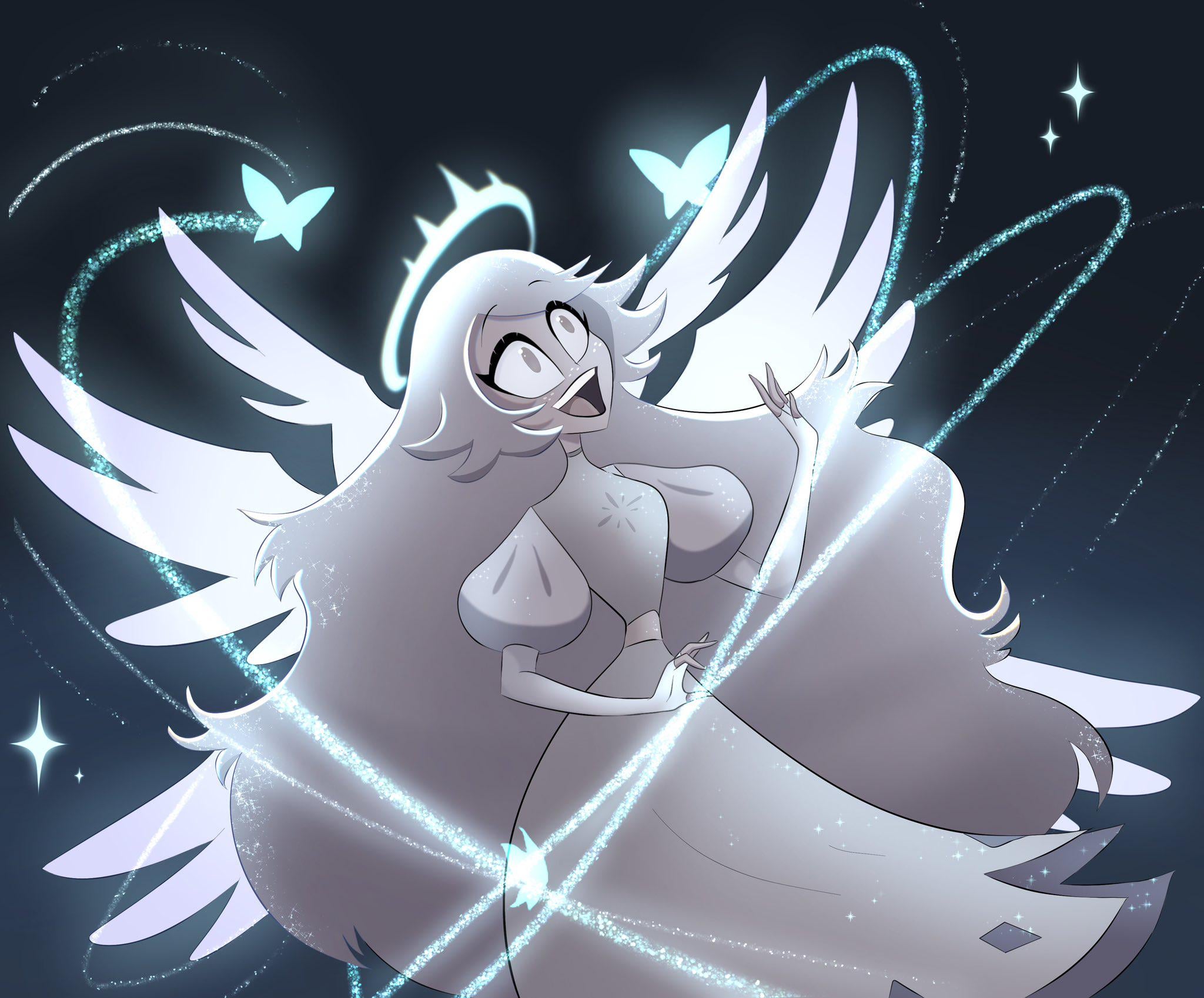 Cold wings fluttering and moving art