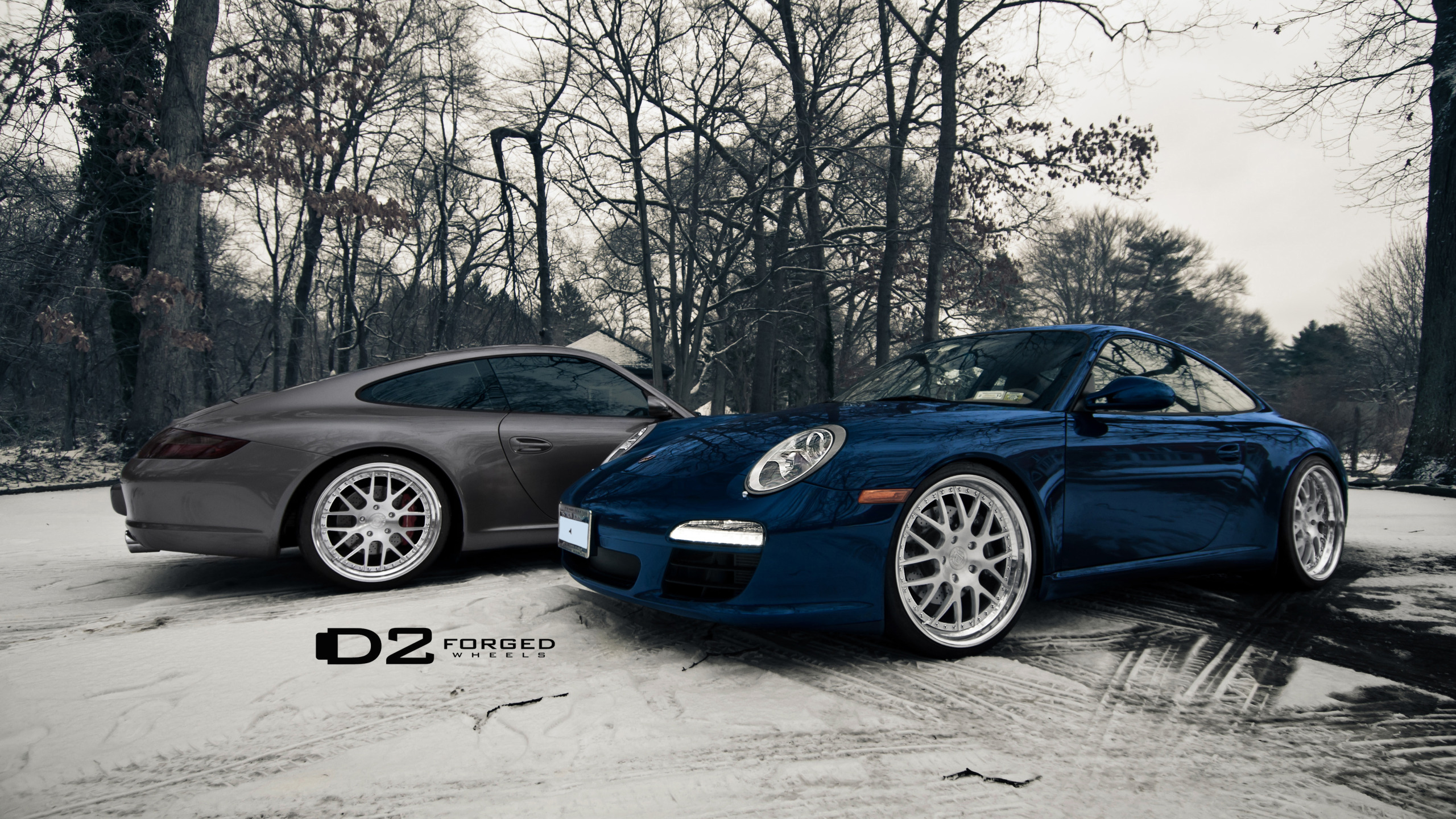 Download wallpaper winter, blue