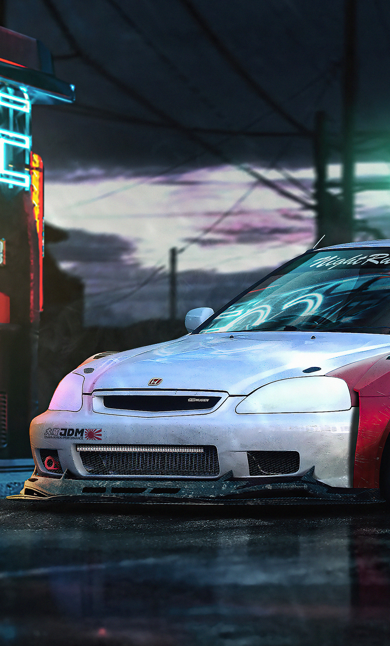 Cyberpunk Honda Civic EK3