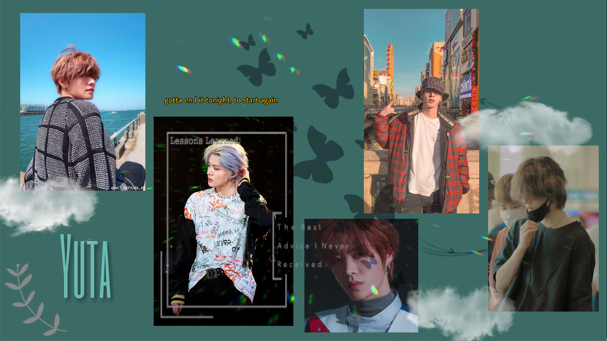 Stylish YUTA (NCT) Laptop Background