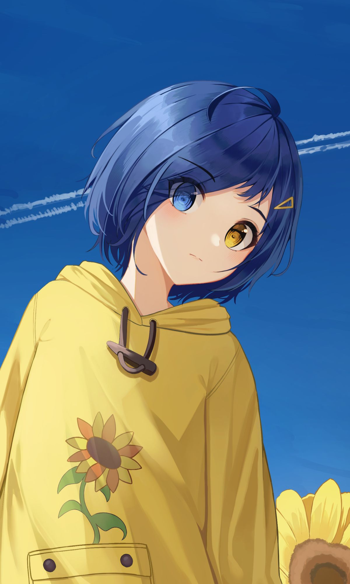 Mobile wallpaper: Anime, Heterochromia