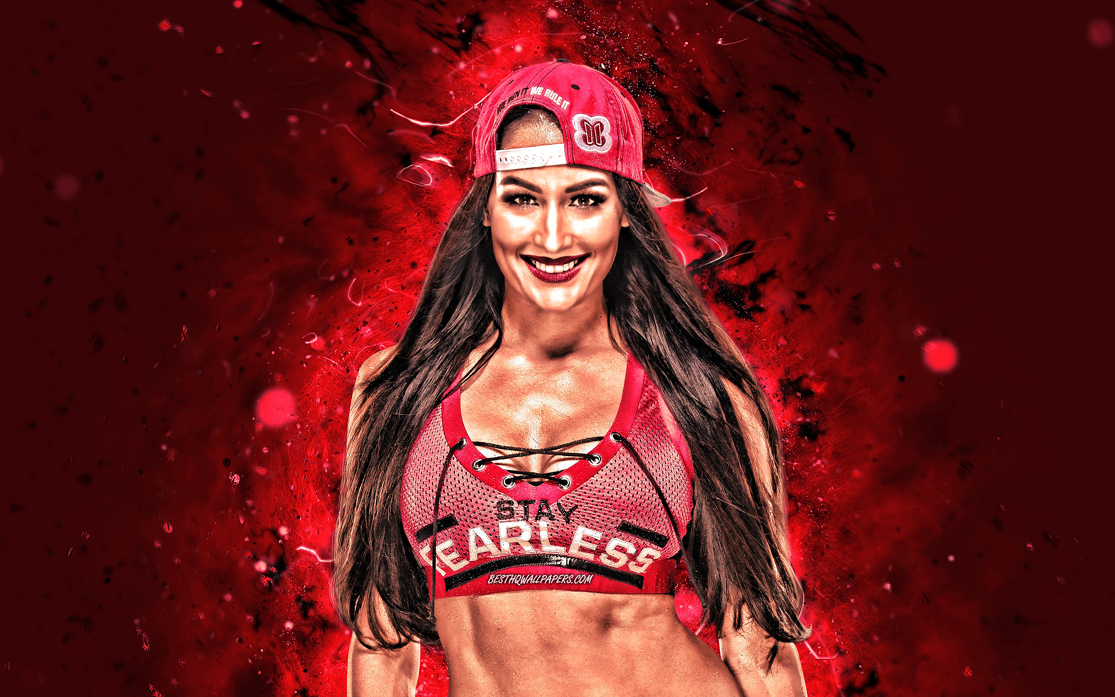 Download wallpaper Nikki Bella, 4k