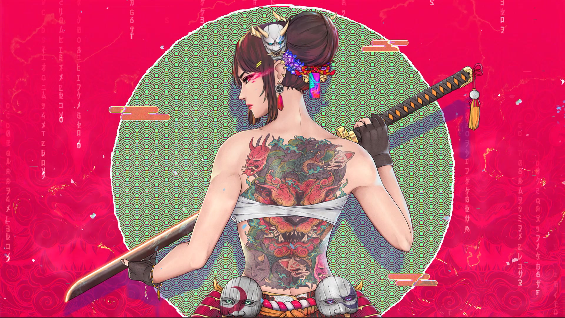 The Oni Slayer Samurai Live Wallpaper