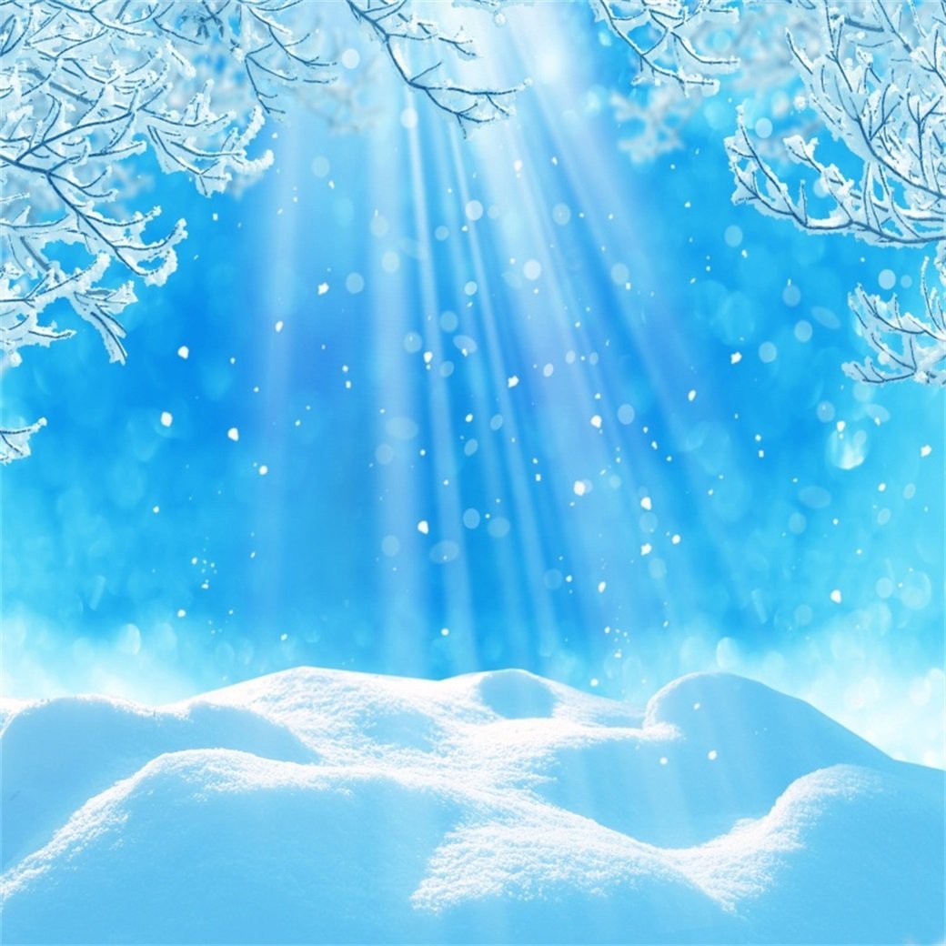 AOFOTO 7x7ft Beautiful Snowflake