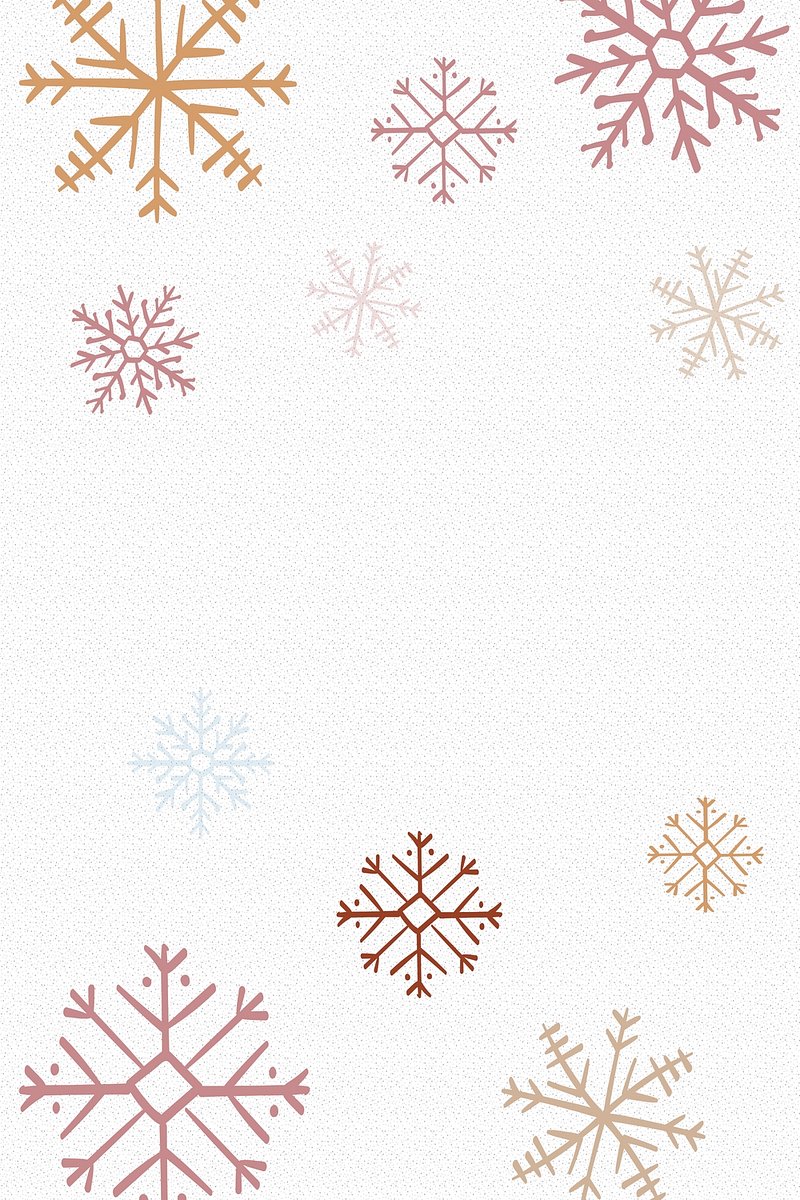 Winter snowflake iPhone wallpaper