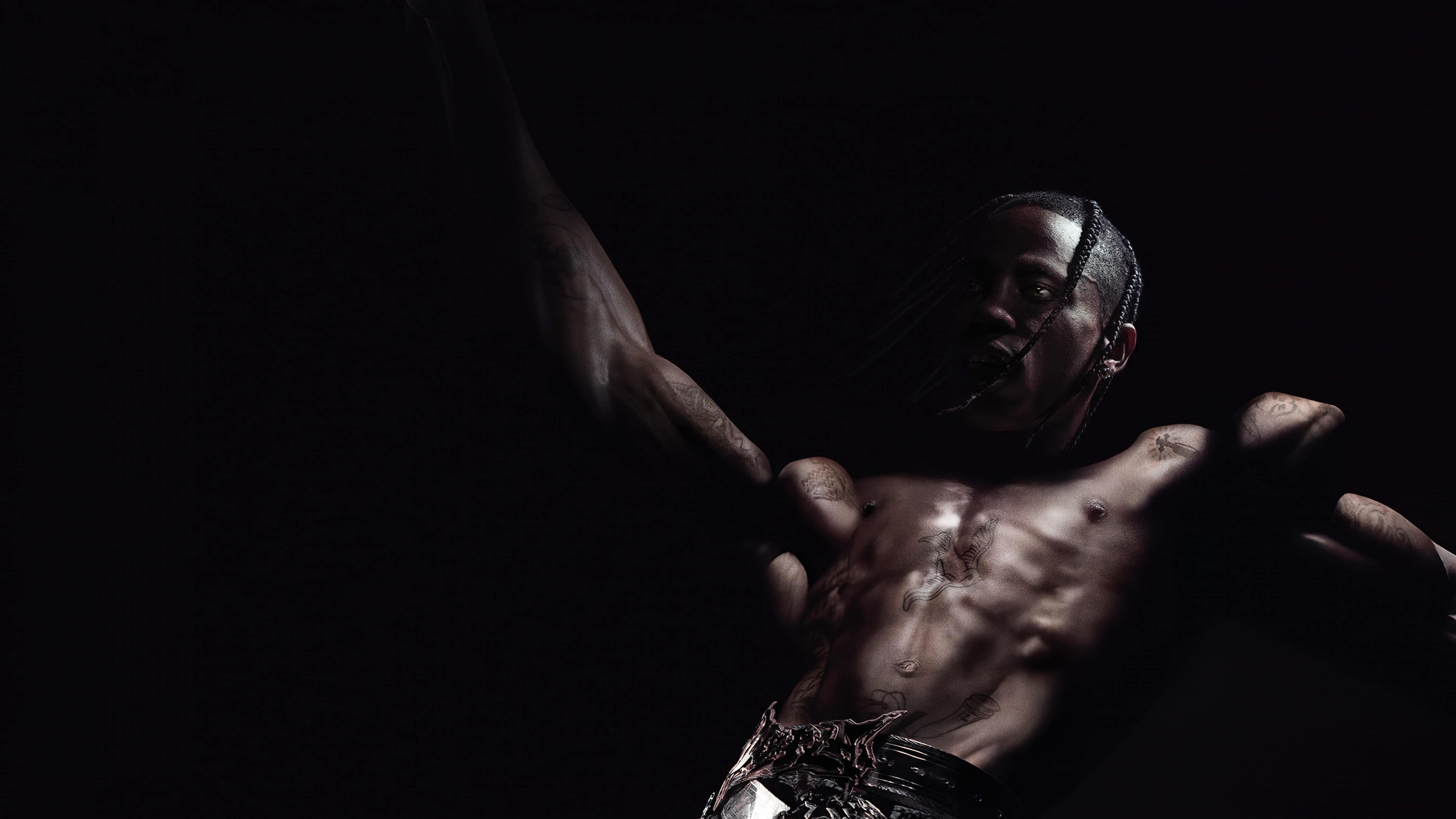 Travis Scott Wallpaper 4K, Live concert