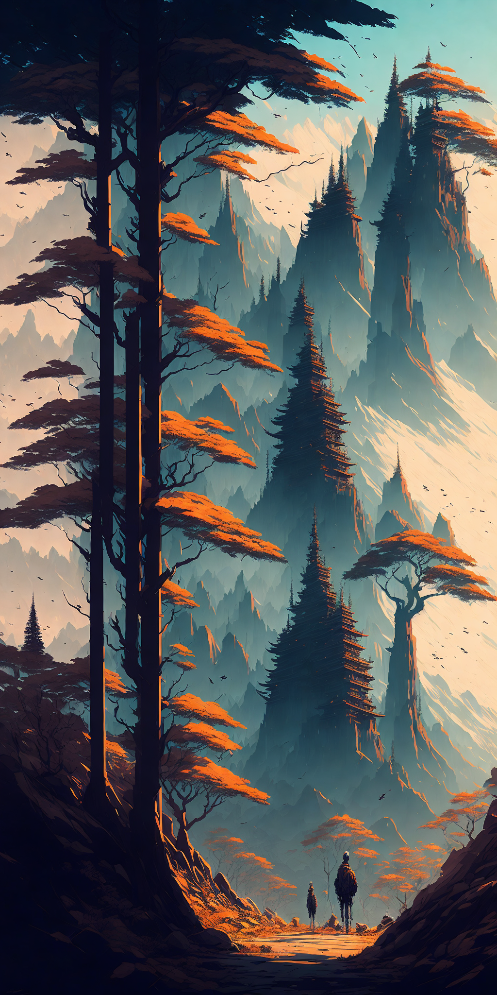 The forest phone wallpaper, r