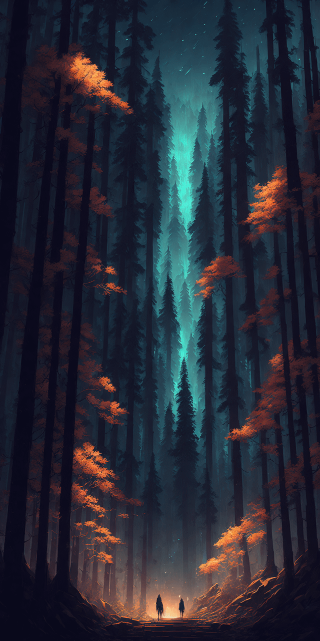 The forest phone wallpaper, r