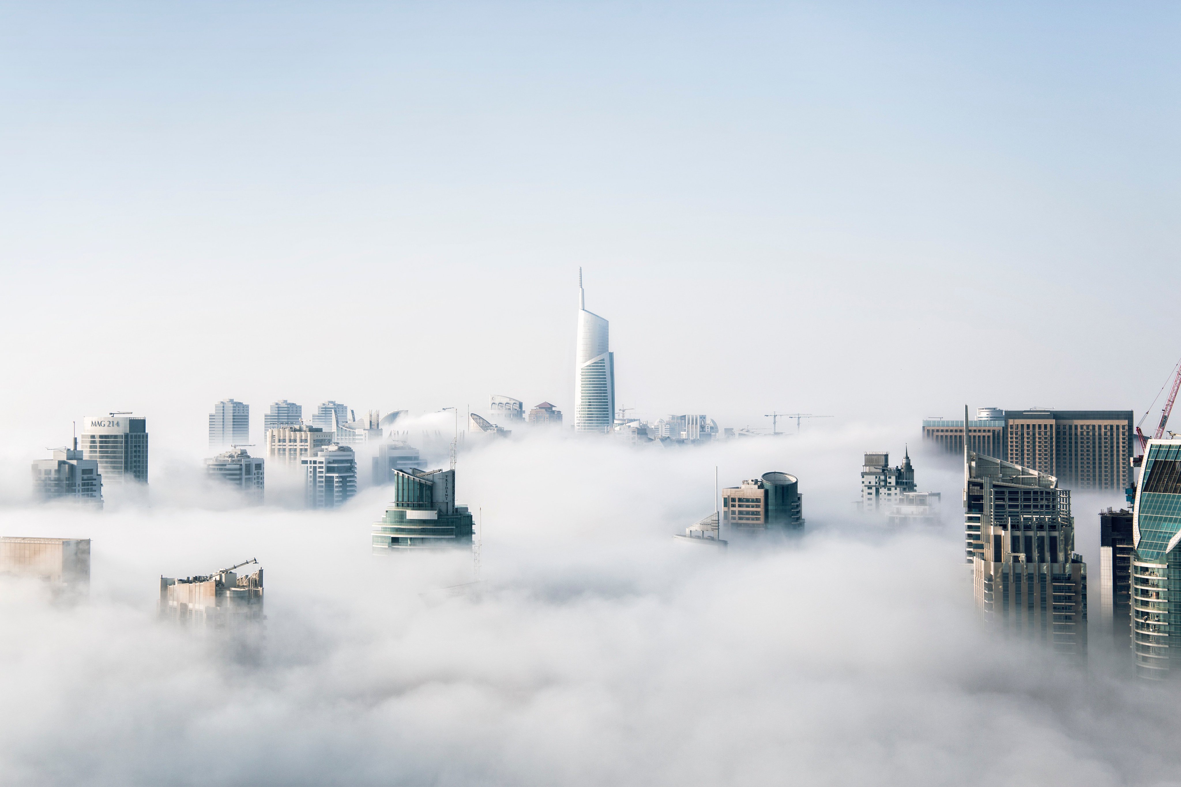 Clouds over #Buildings 4k wallpaper