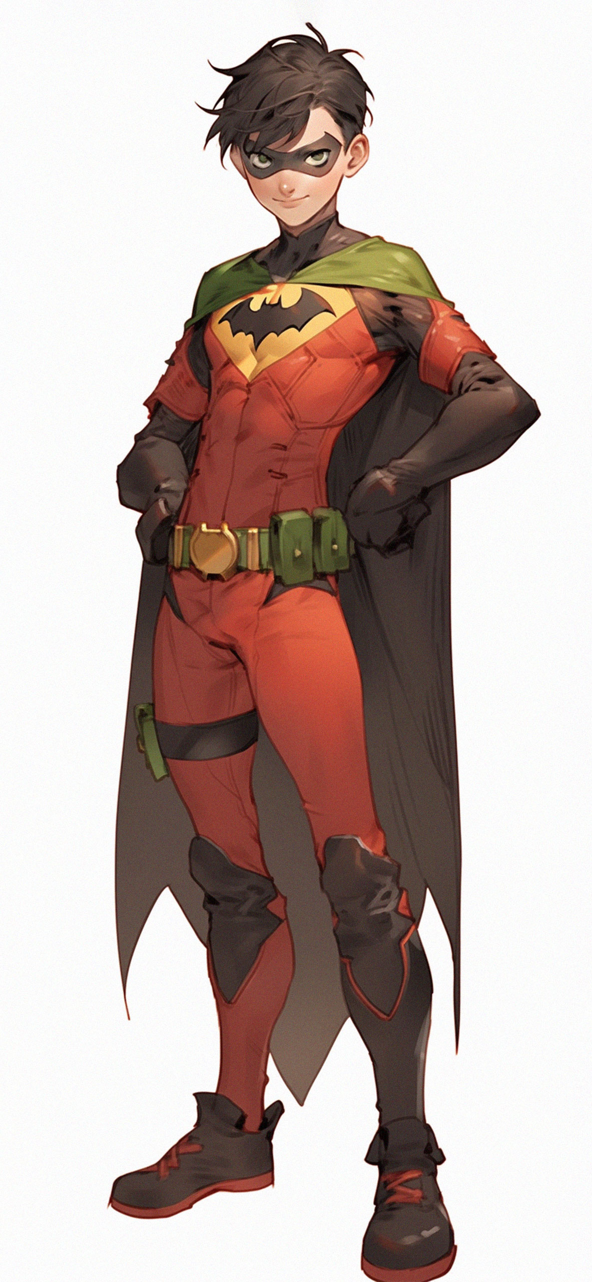 DC Robin White Wallpaper