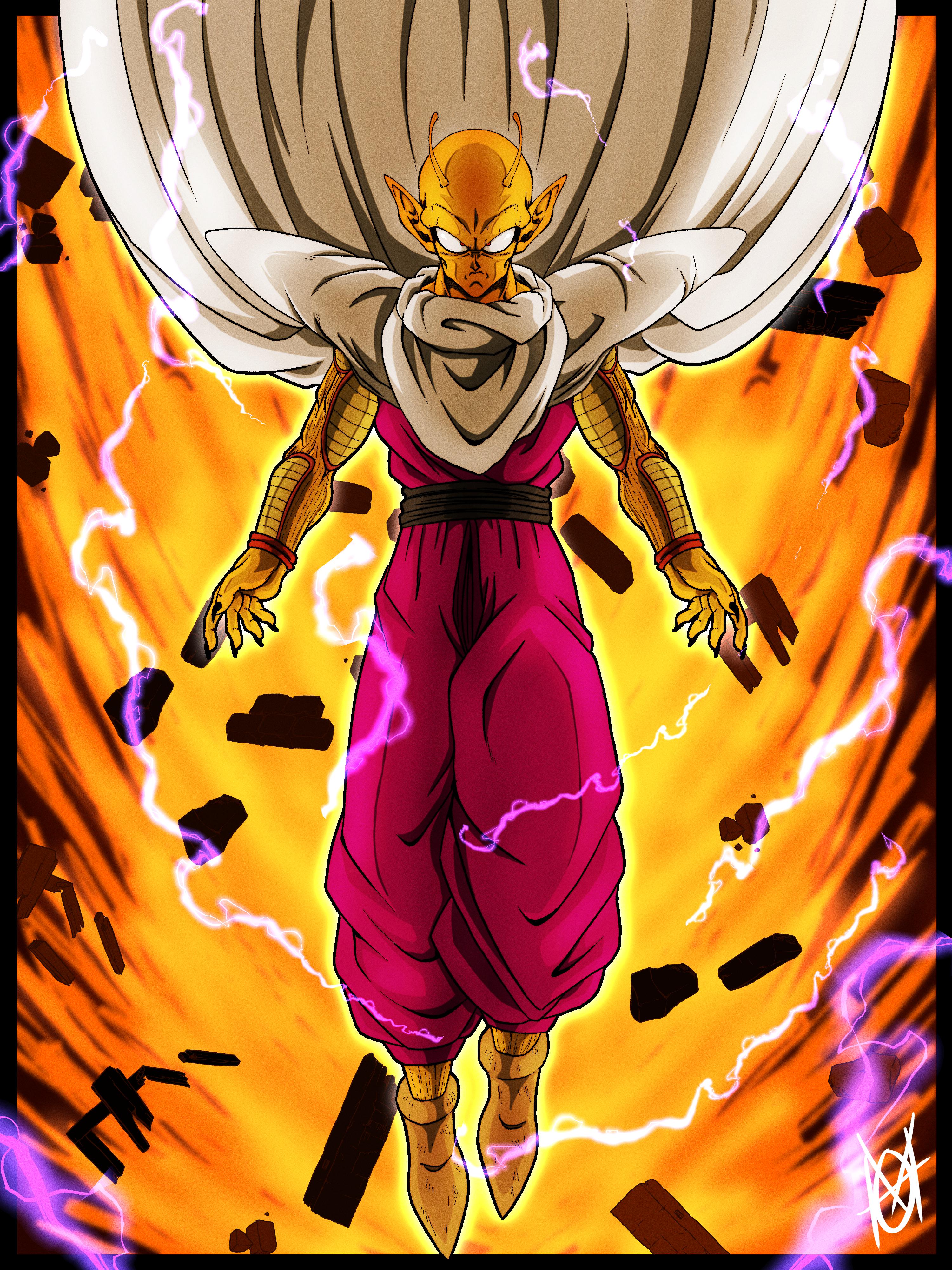 Gave orange piccolo the god goku