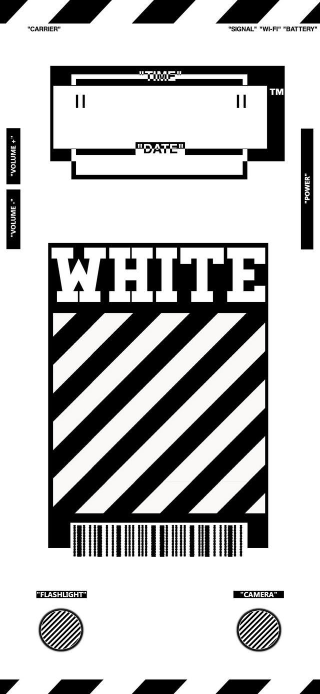 Custom Off White Wallpaper For IPhone