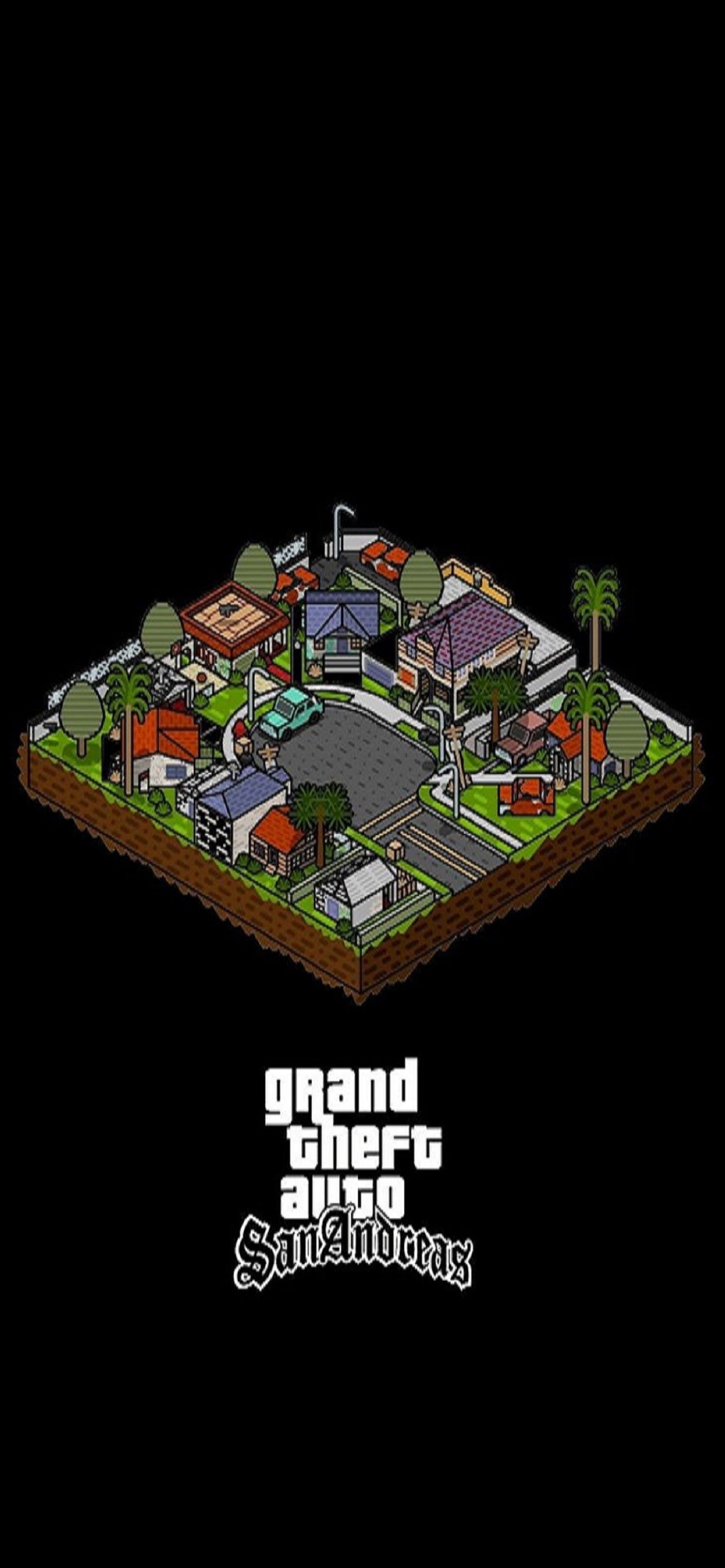 San Andreas Amoled Dark Wallpaper