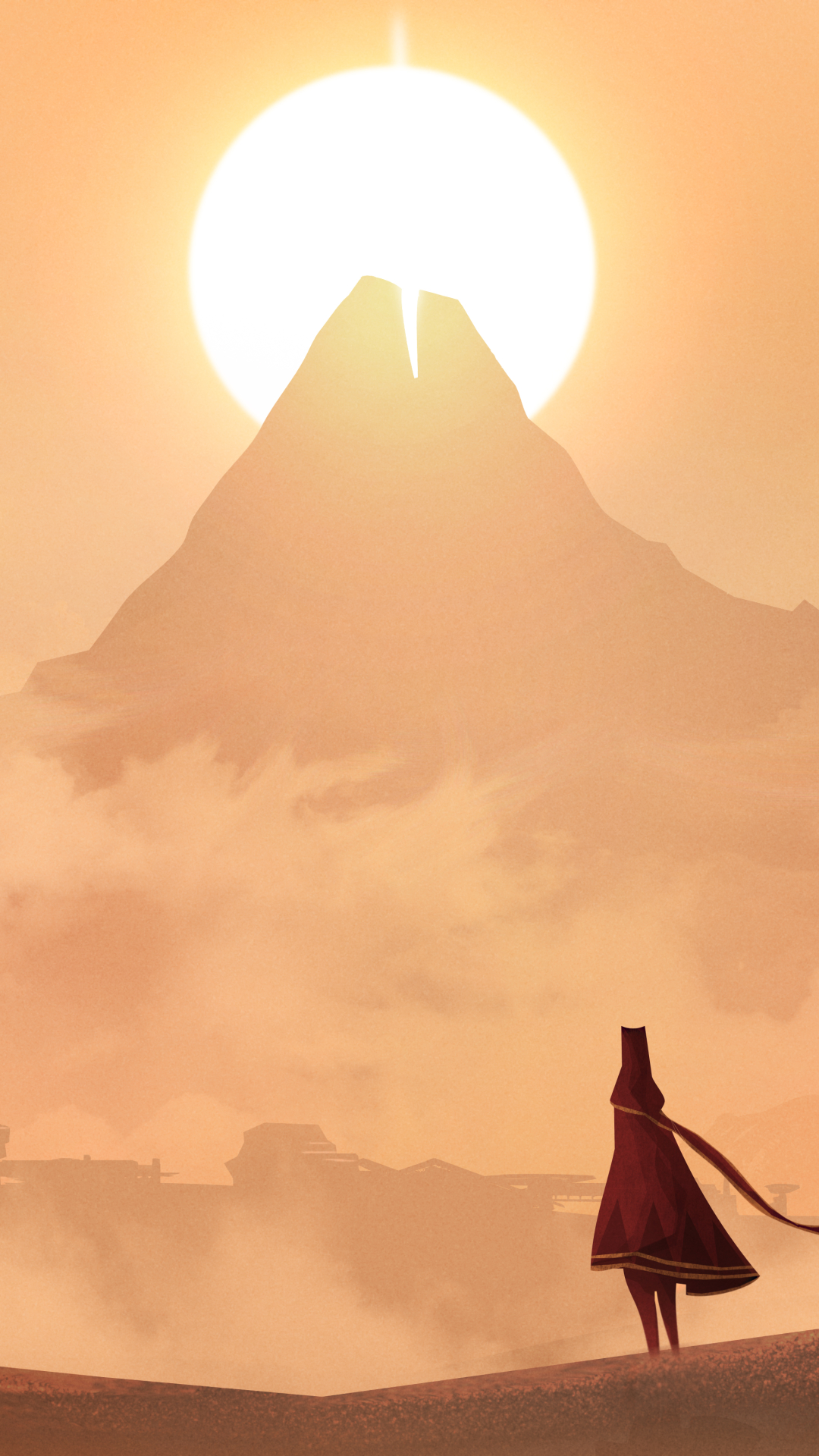 Sun, Mountain, Journey, Video Game