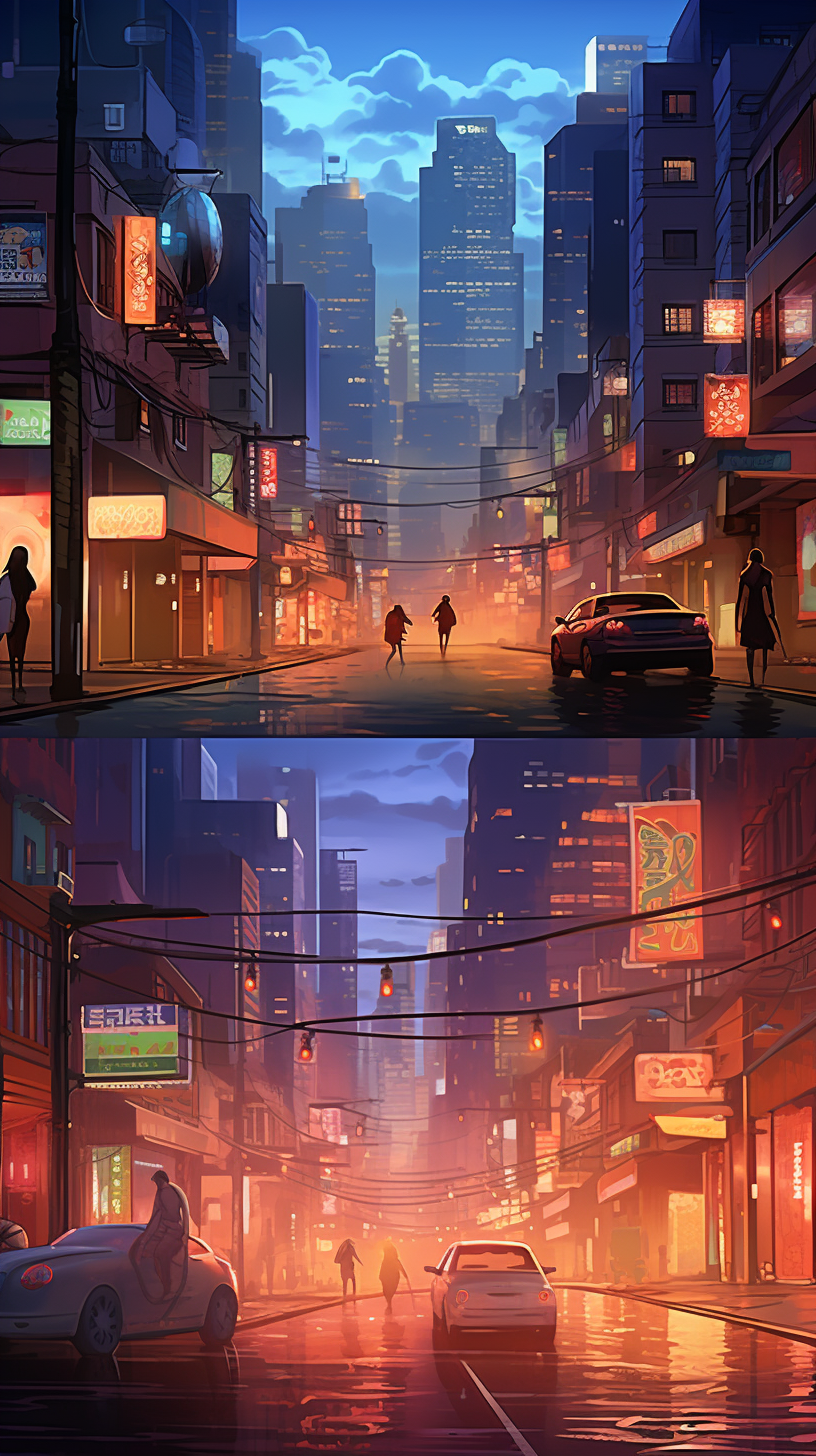 Urban Nightlife Manhwa Wallpaper Anime