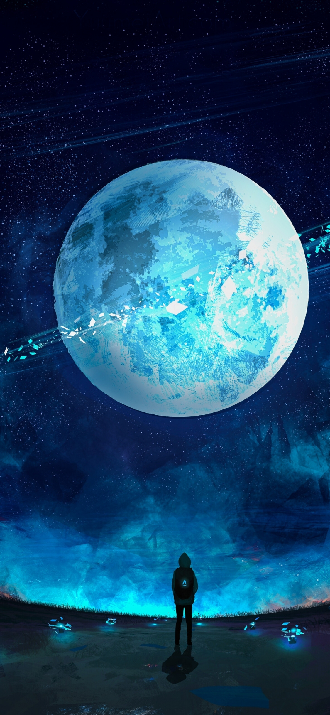 Download wallpaper 1125x2436 night out