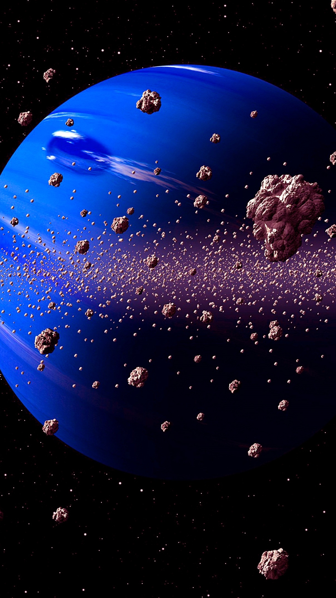 Asteroids and Blue Planet