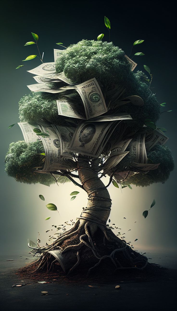 Money trees phone wallpaper