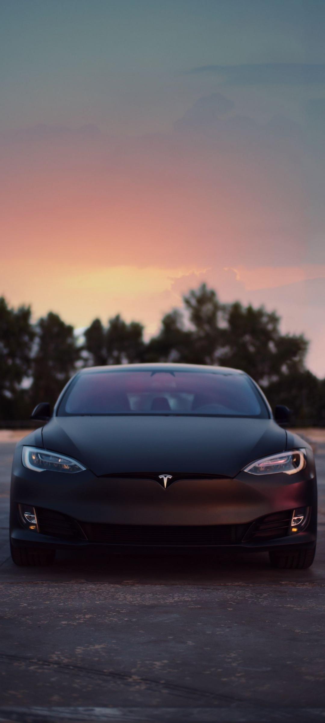 Tesla Black Car