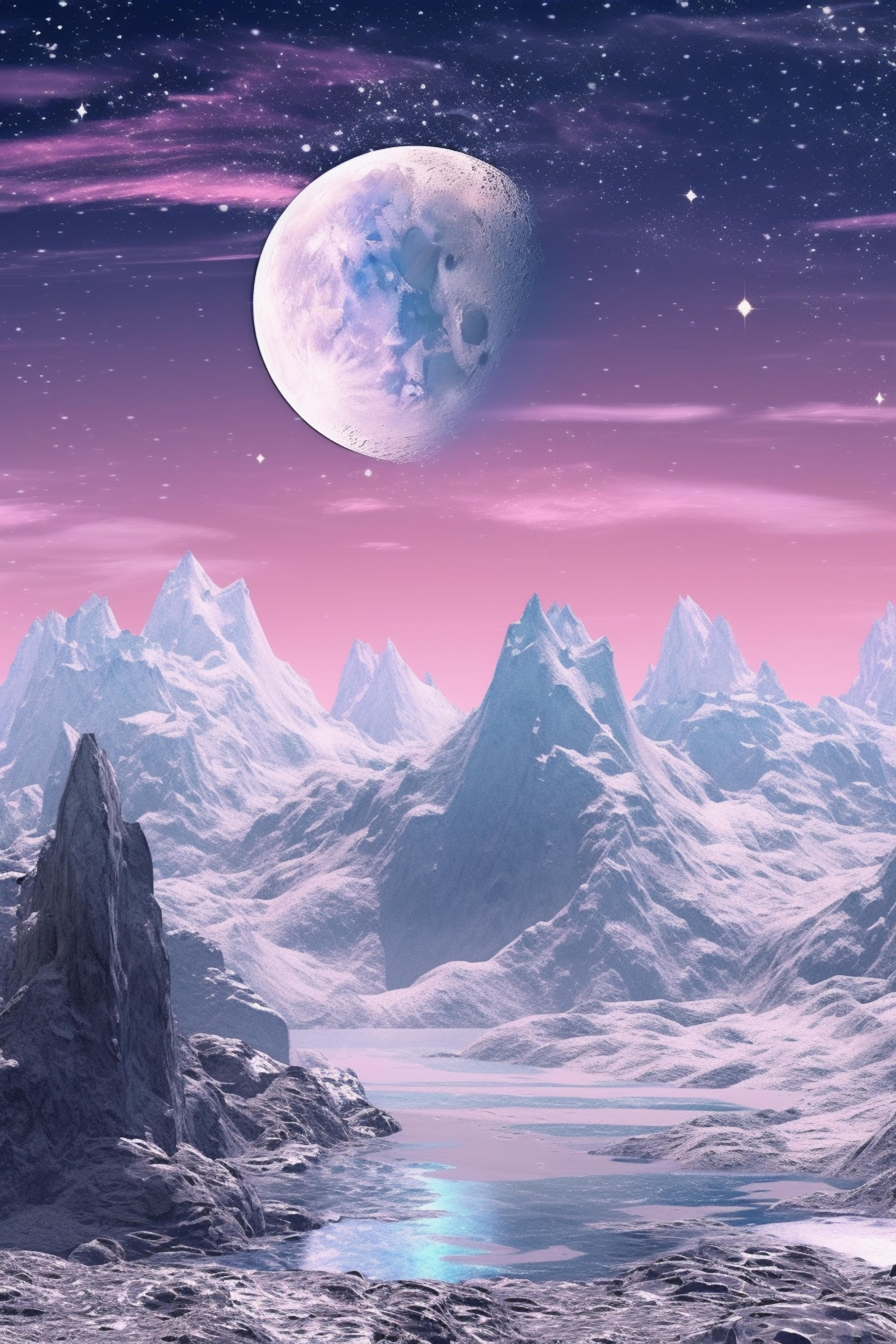 Mountains and a Blue Planet