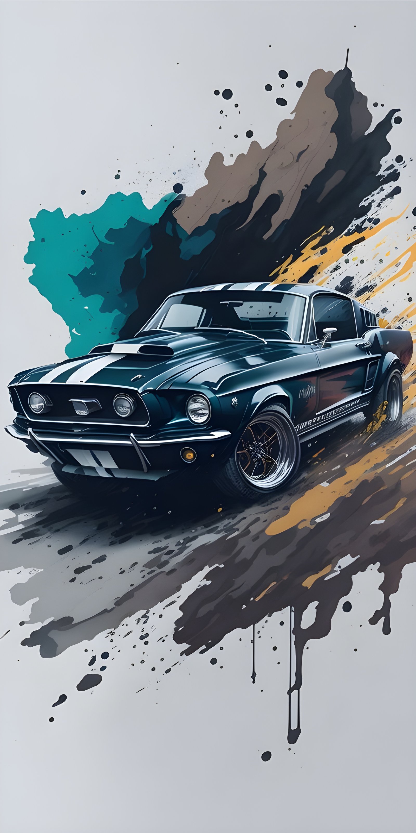 Best Blue Car Minimalist Wallpaper, Art
