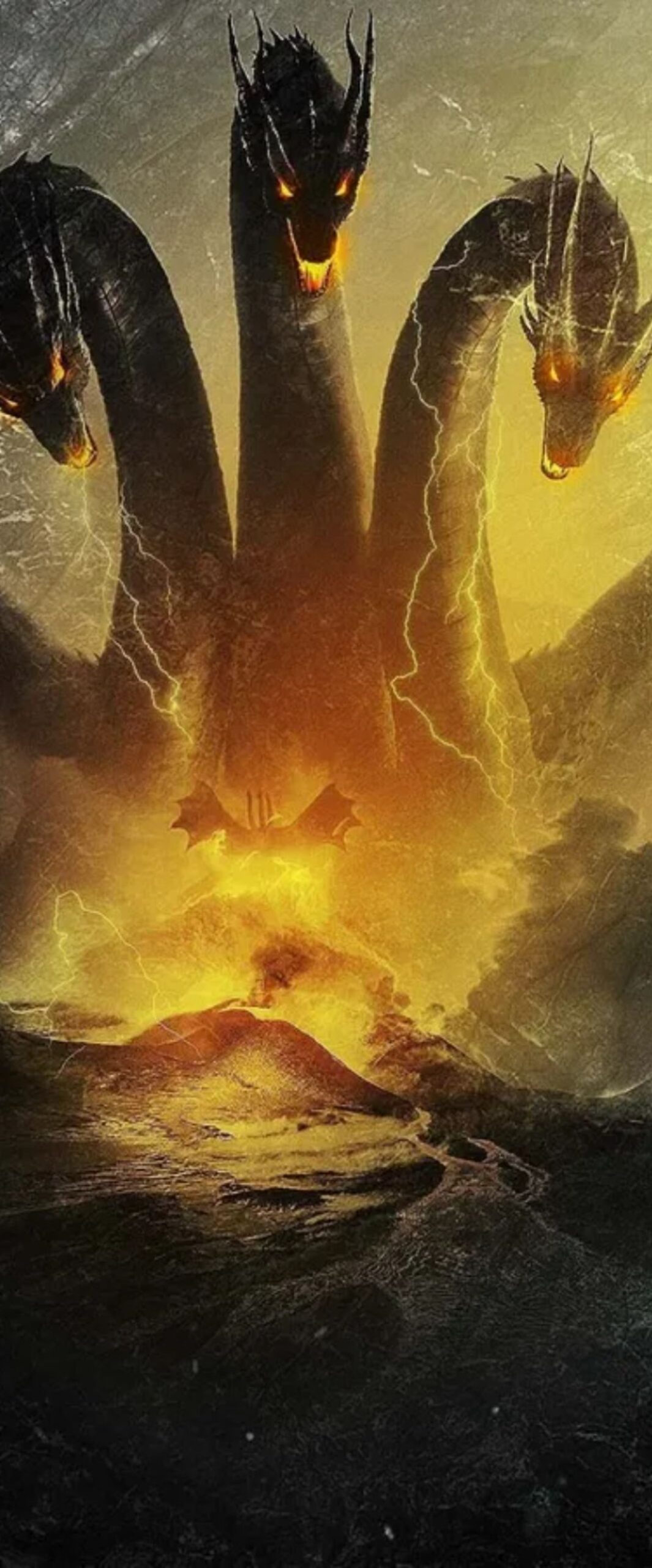 Ghidorah iPhone Wallpaper 4k