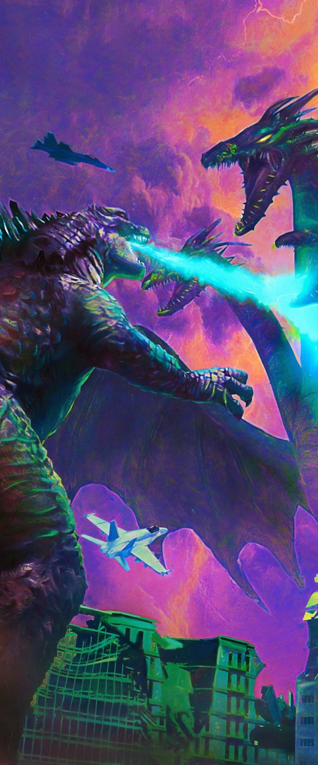 Ghidorah iPhone Wallpaper 4k