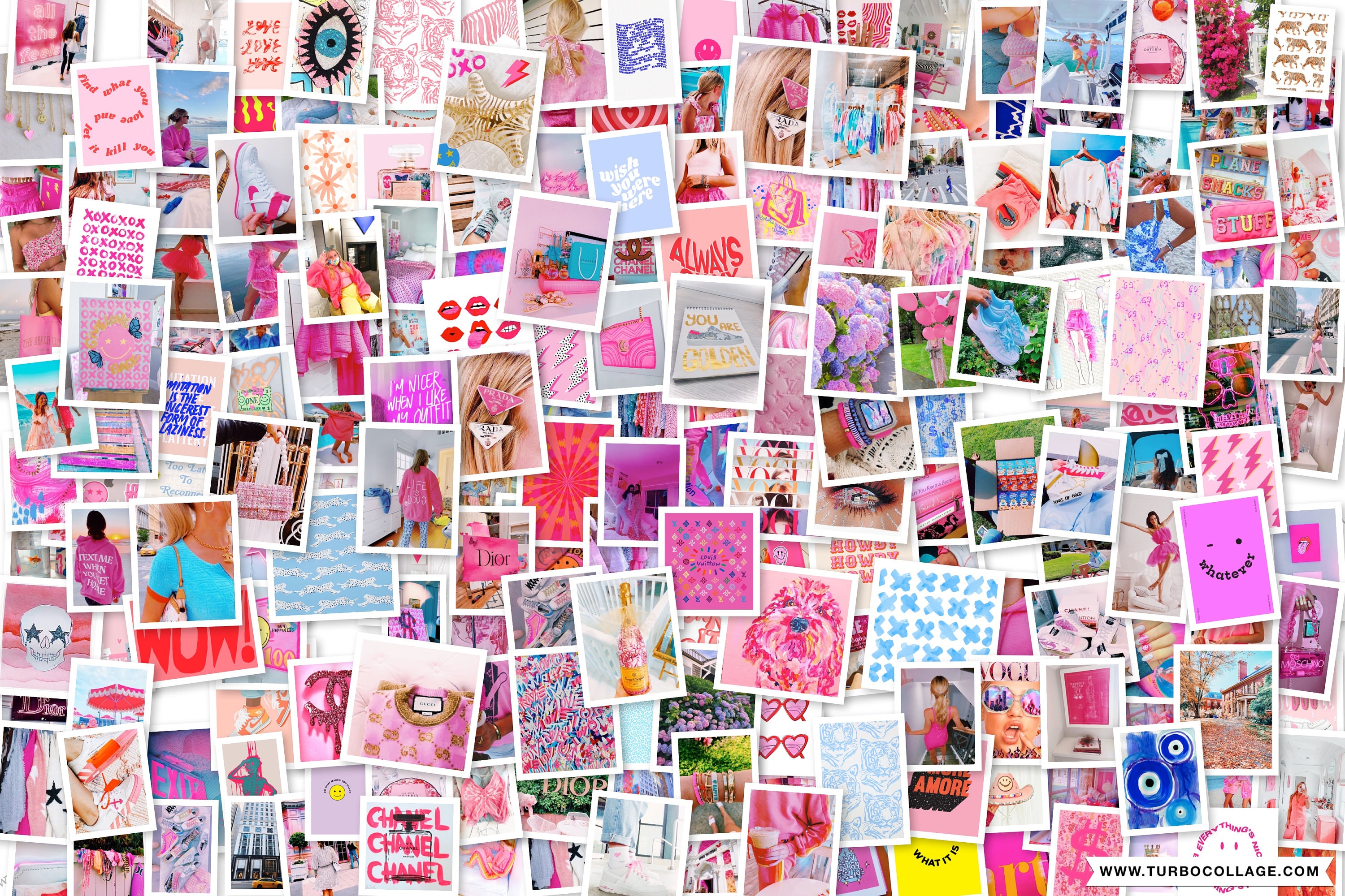 Photo Preppy Wall Collage Photo Kit (digital Download)